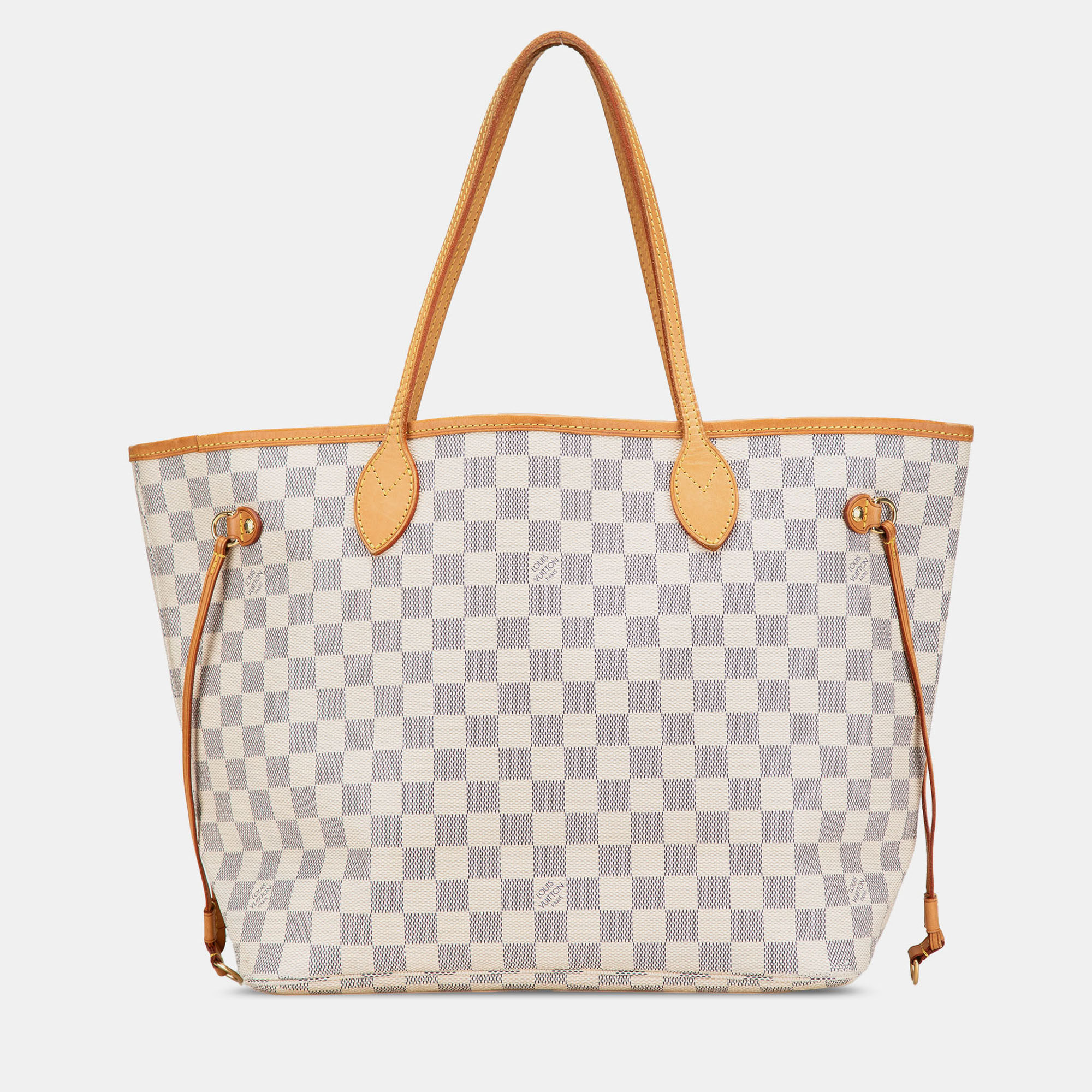 

Louis Vuitton White Damier Azur Neverfull MM