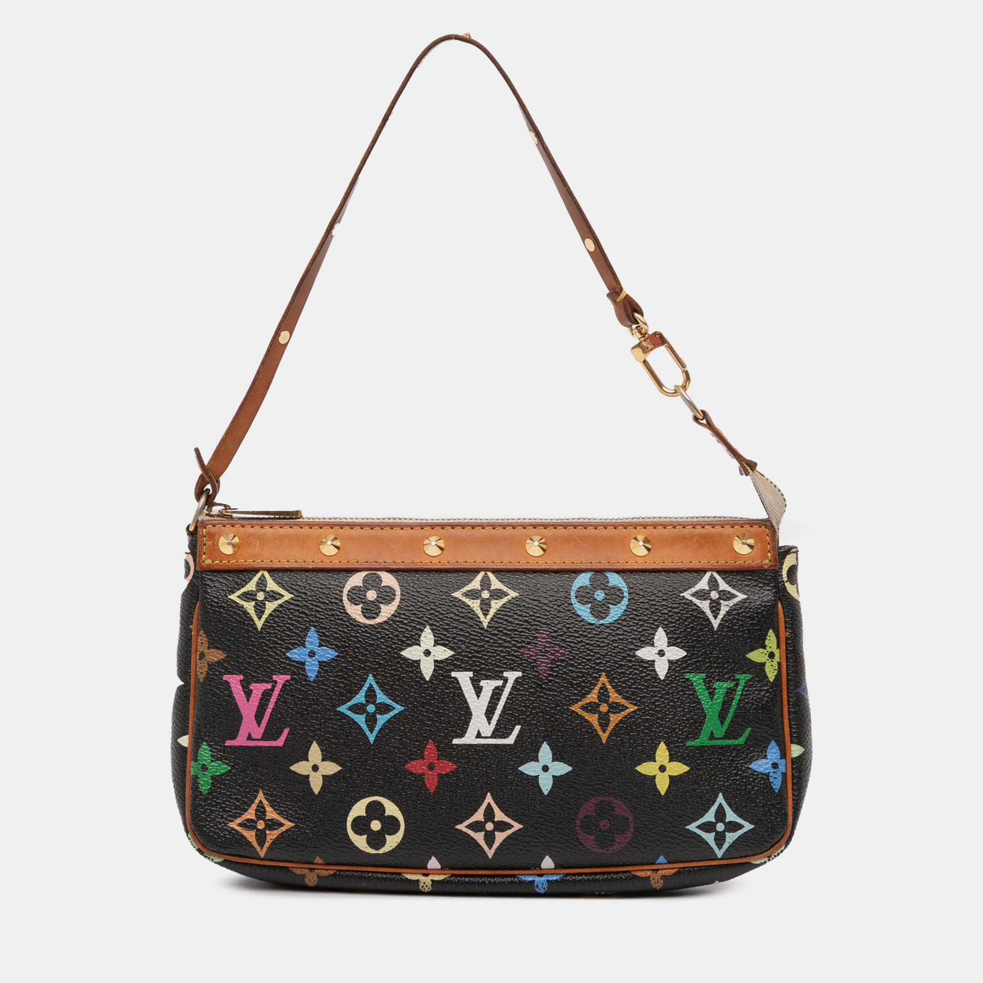 

Louis Vuitton Black Monogram Multicolore Pochette Accessoires