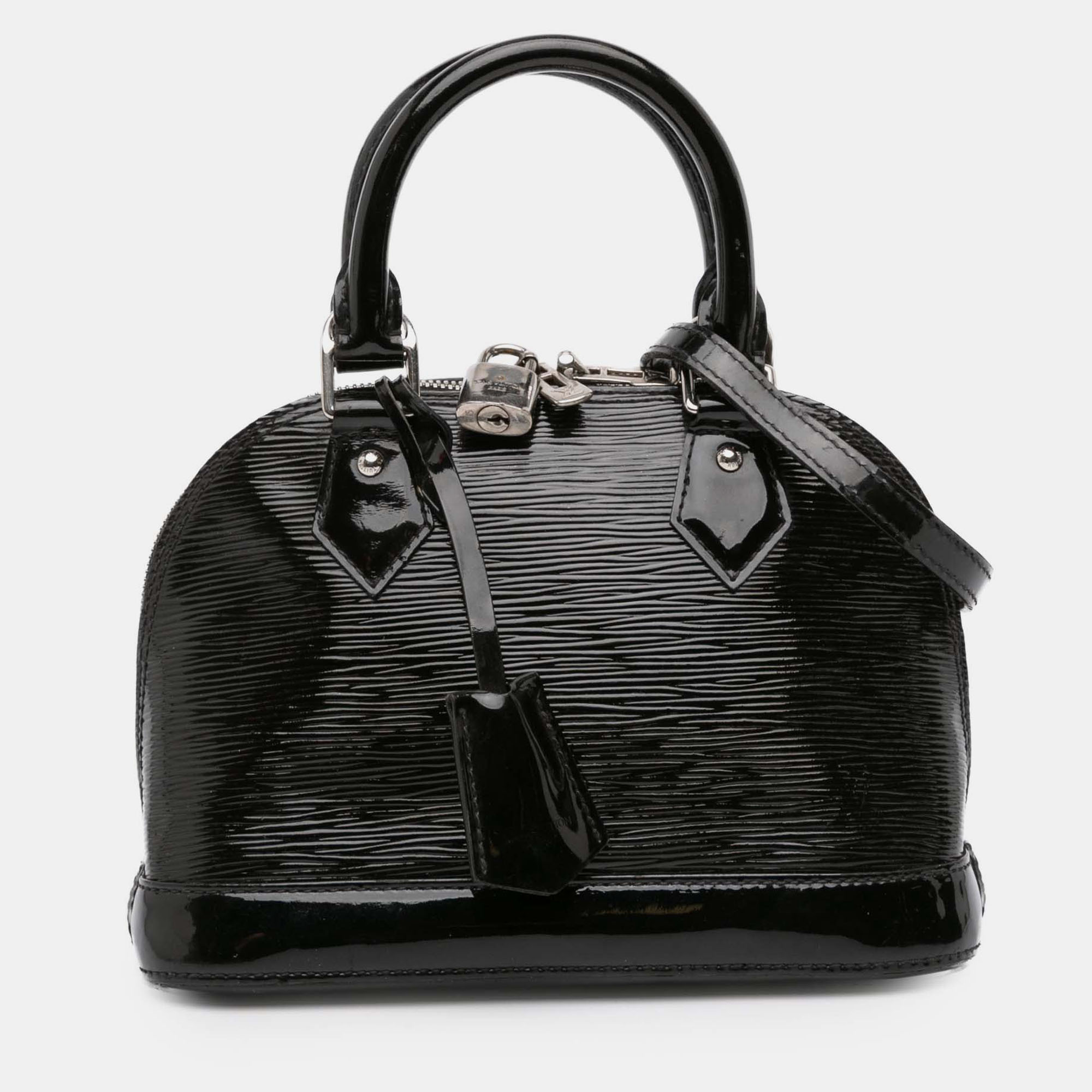 

Louis Vuitton Black Electric Epi Alma BB