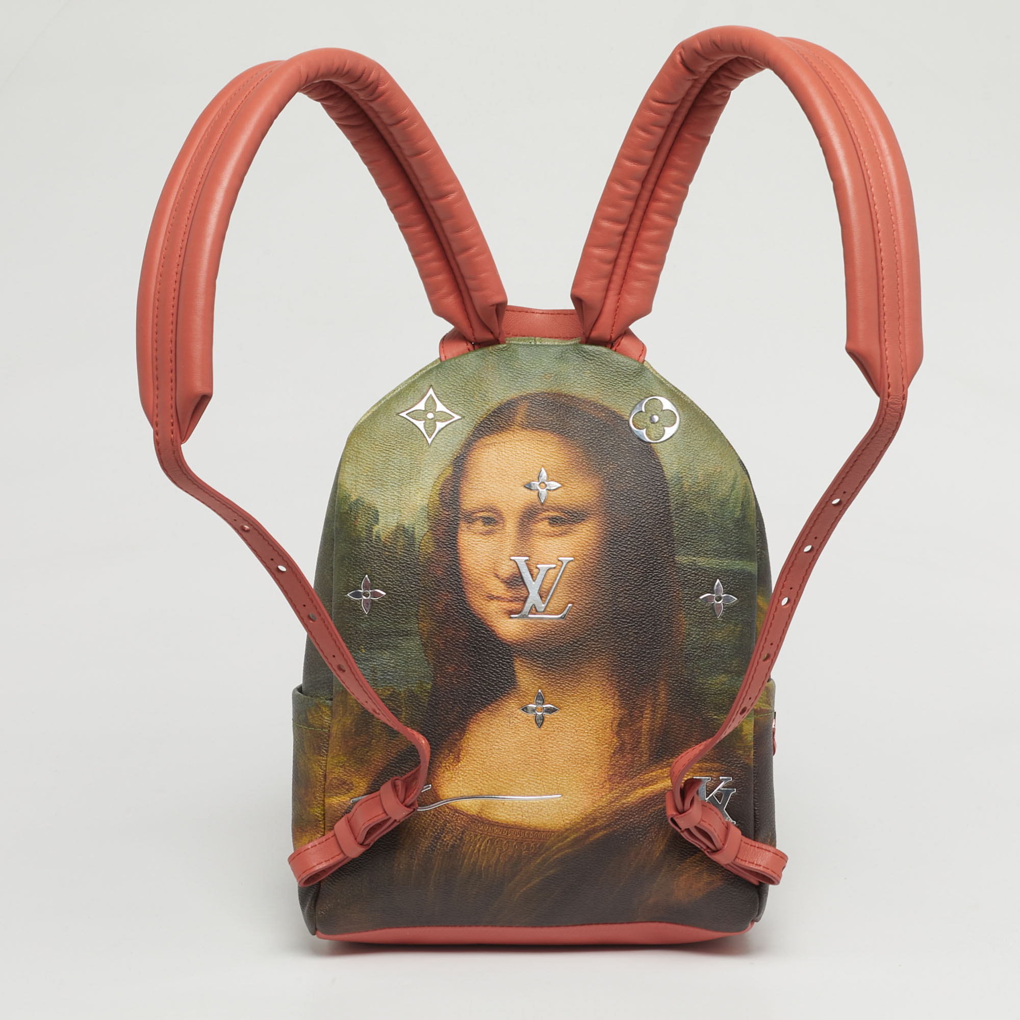 Pre-owned Louis Vuitton Masters Da Vinci Palm Springs Backpack In Multi