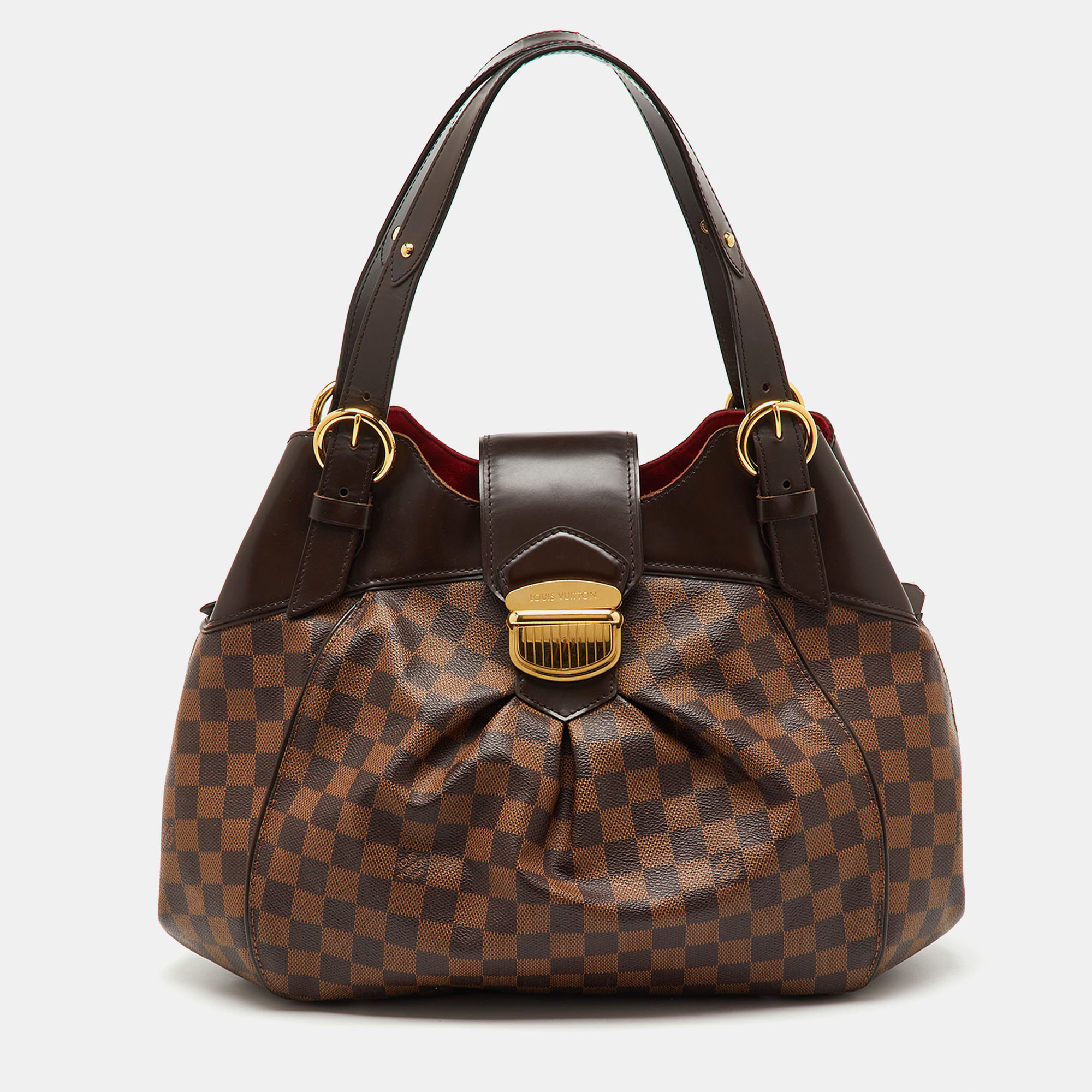 

Louis Vuitton Damier Ebene Canvas Sistina GM Bag, Brown
