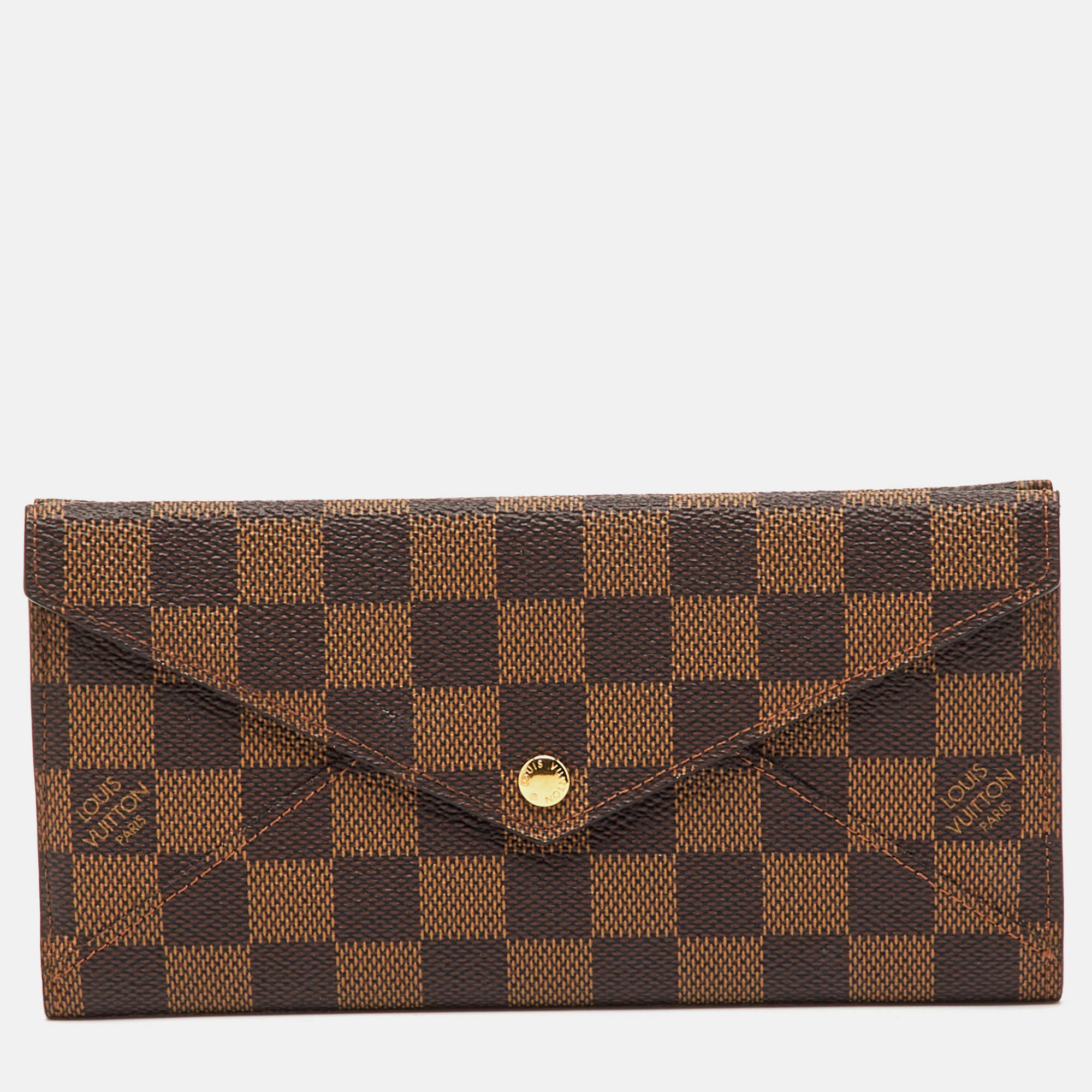 

Louis Vuitton Damier Ebene Canvas Long Origami Wallet, Brown