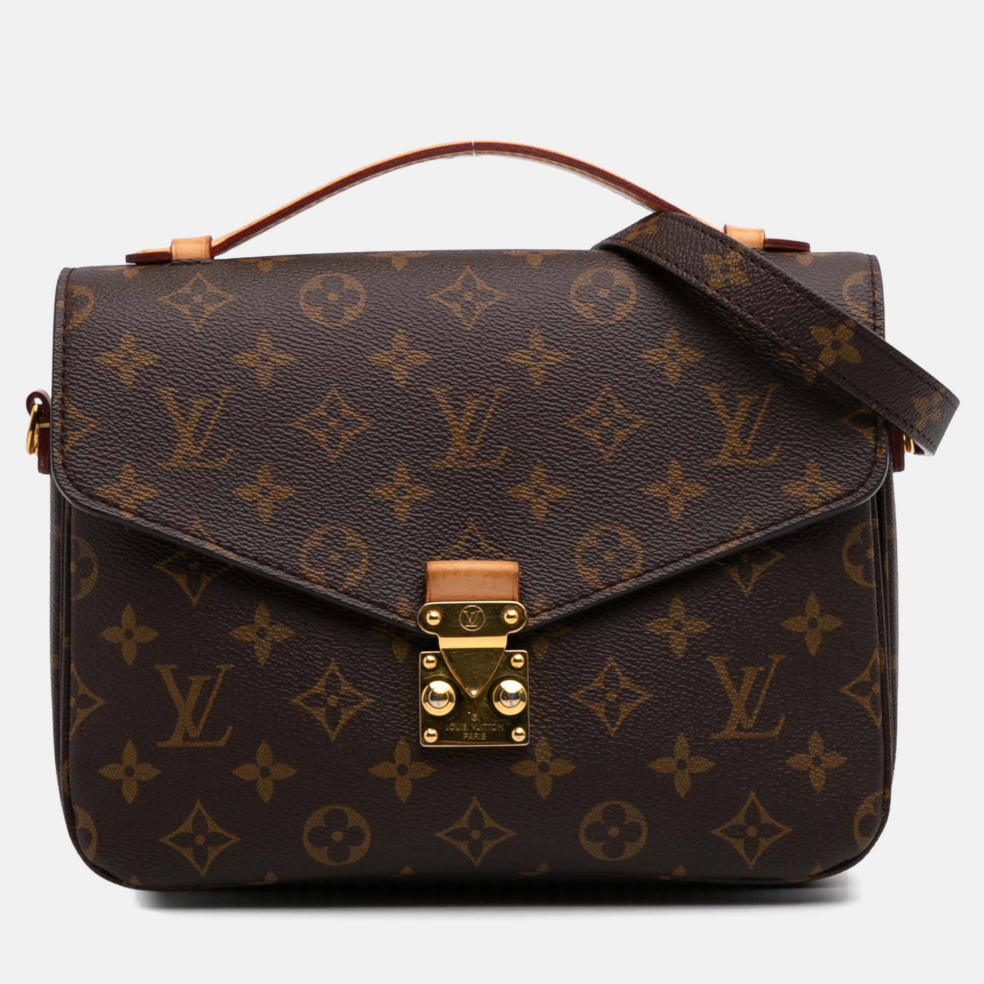 

Louis Vuitton Brown Monogram Pochette Metis
