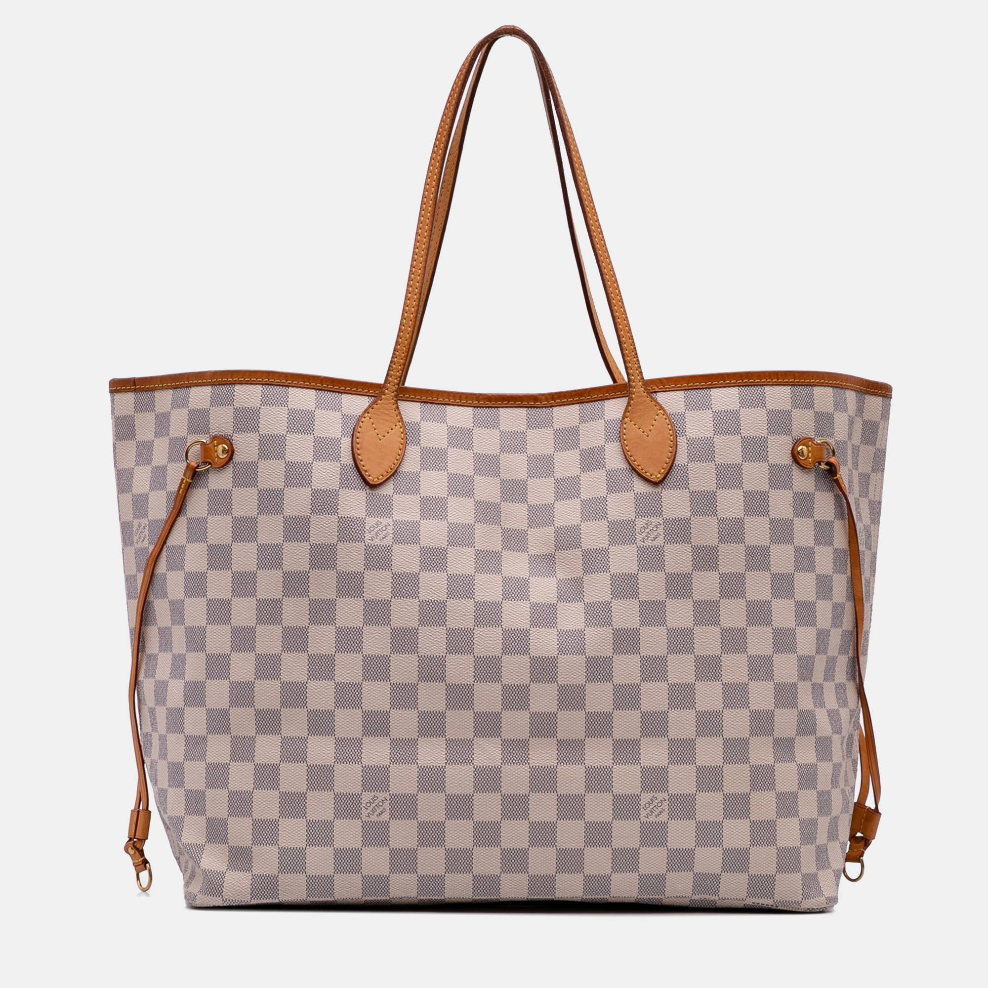 

Louis Vuitton White Damier Azur Neverfull GM