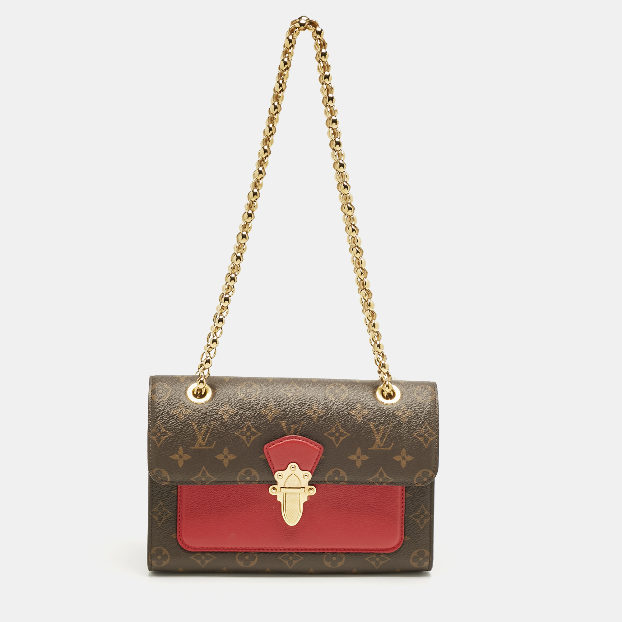 

Louis Vuitton Cherry Monogram Canvas Victoire Bag, Red