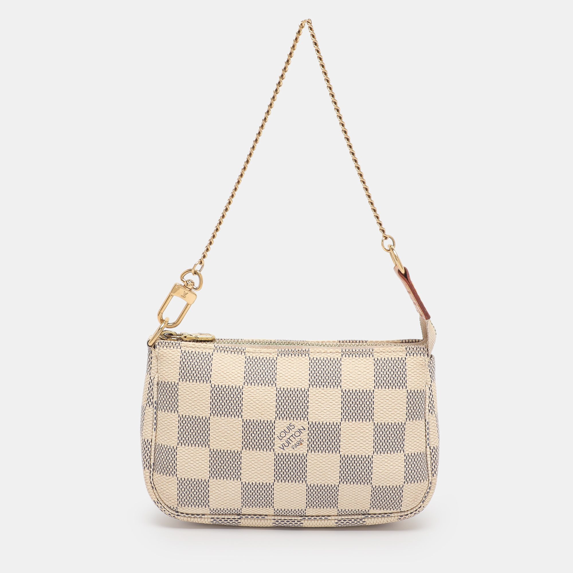 

Louis Vuitton Damier Azur Canvas Mini Pochette Accessoires, Grey