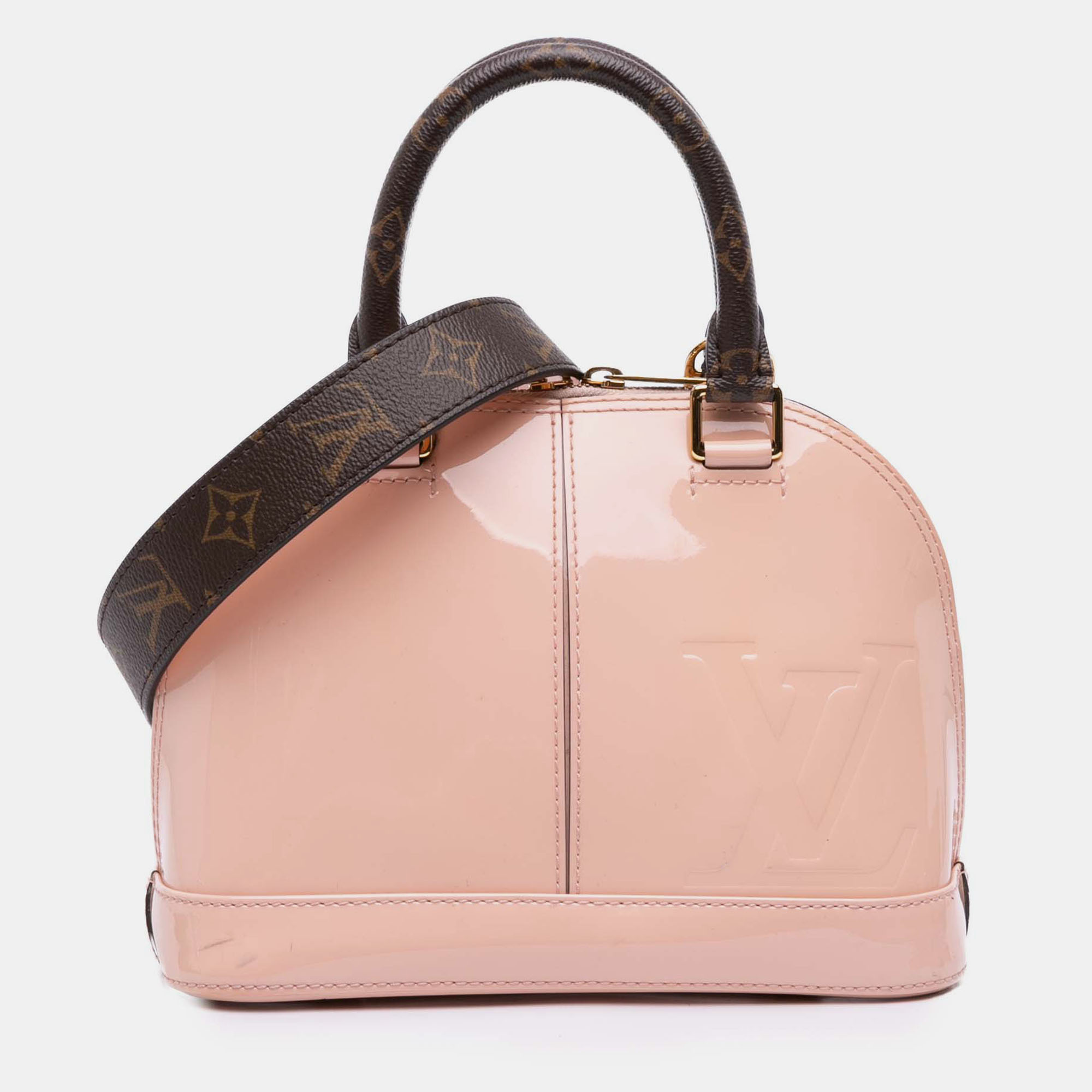 

Louis Vuitton Pink Vernis Miroir Alma BB