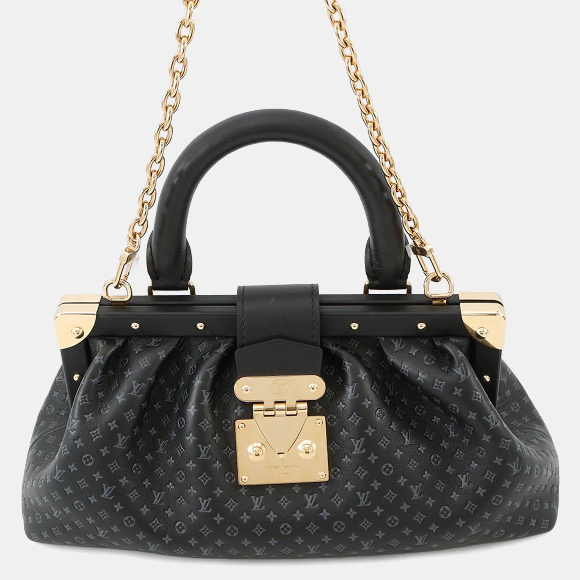 

Louis Vuitton Monogramclutch Noir Nanogram, Black