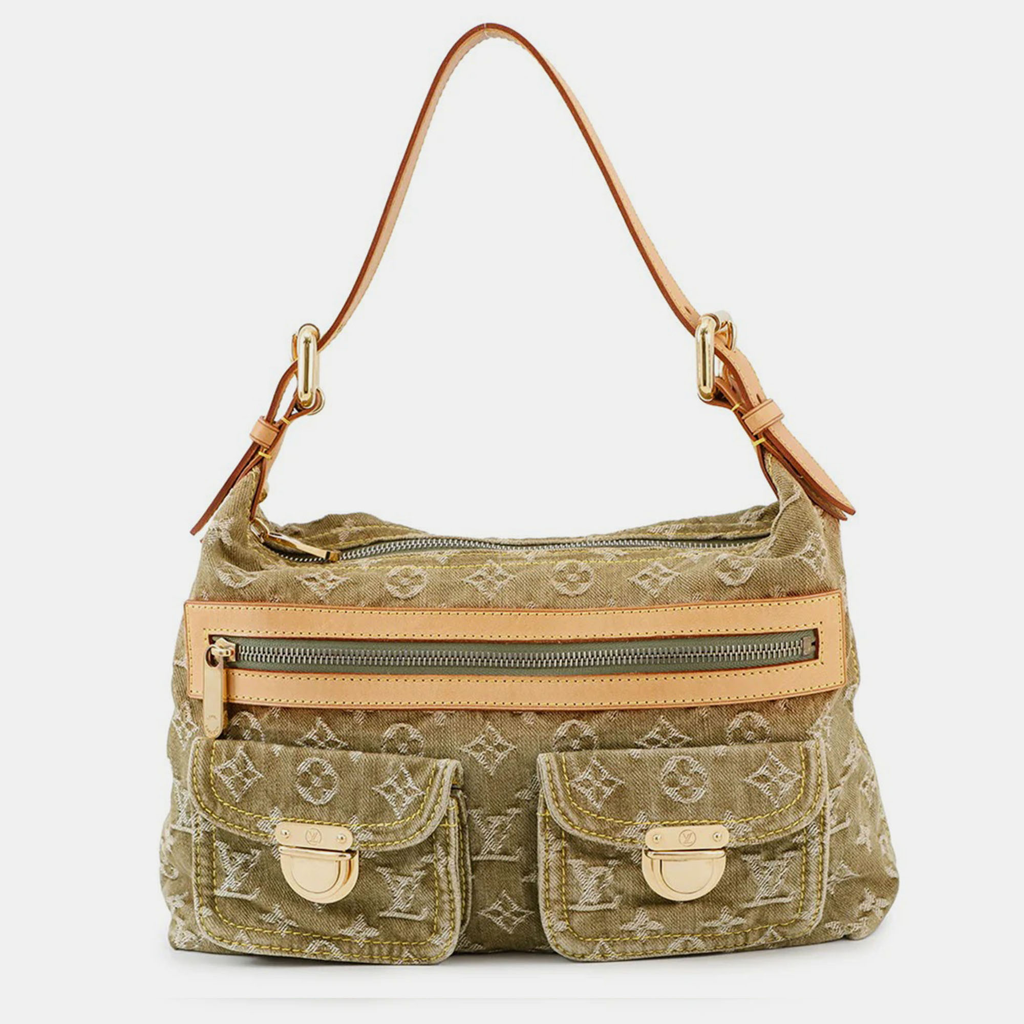 

Louis Vuitton Baggy Khaki Monogram Denim Size PM, Green
