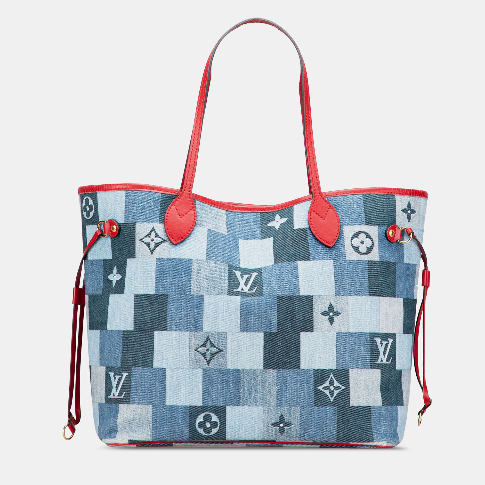 

Louis Vuitton Blue Monogram Denim Patchwork Neverfull MM