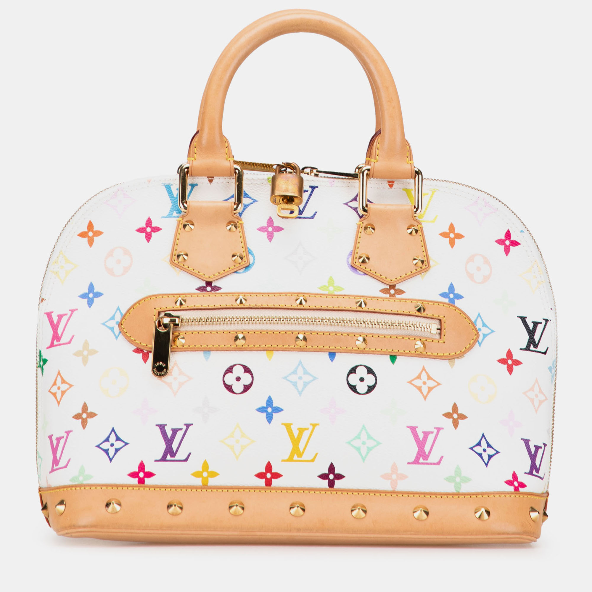 

Louis Vuitton White Monogram Multicolore Alma PM