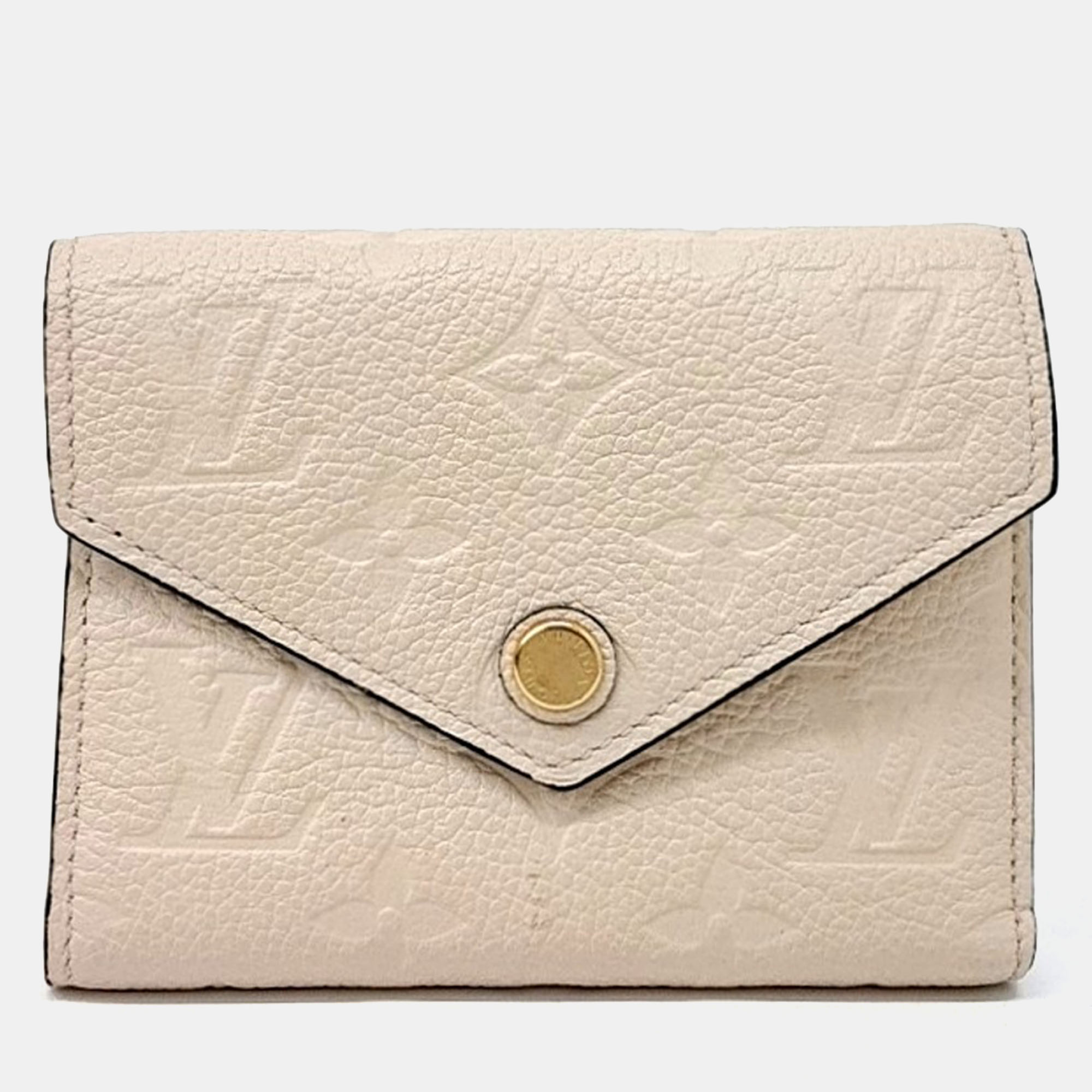 

Louis Vuitton Beige Leather Empreinte Victorine Wallet
