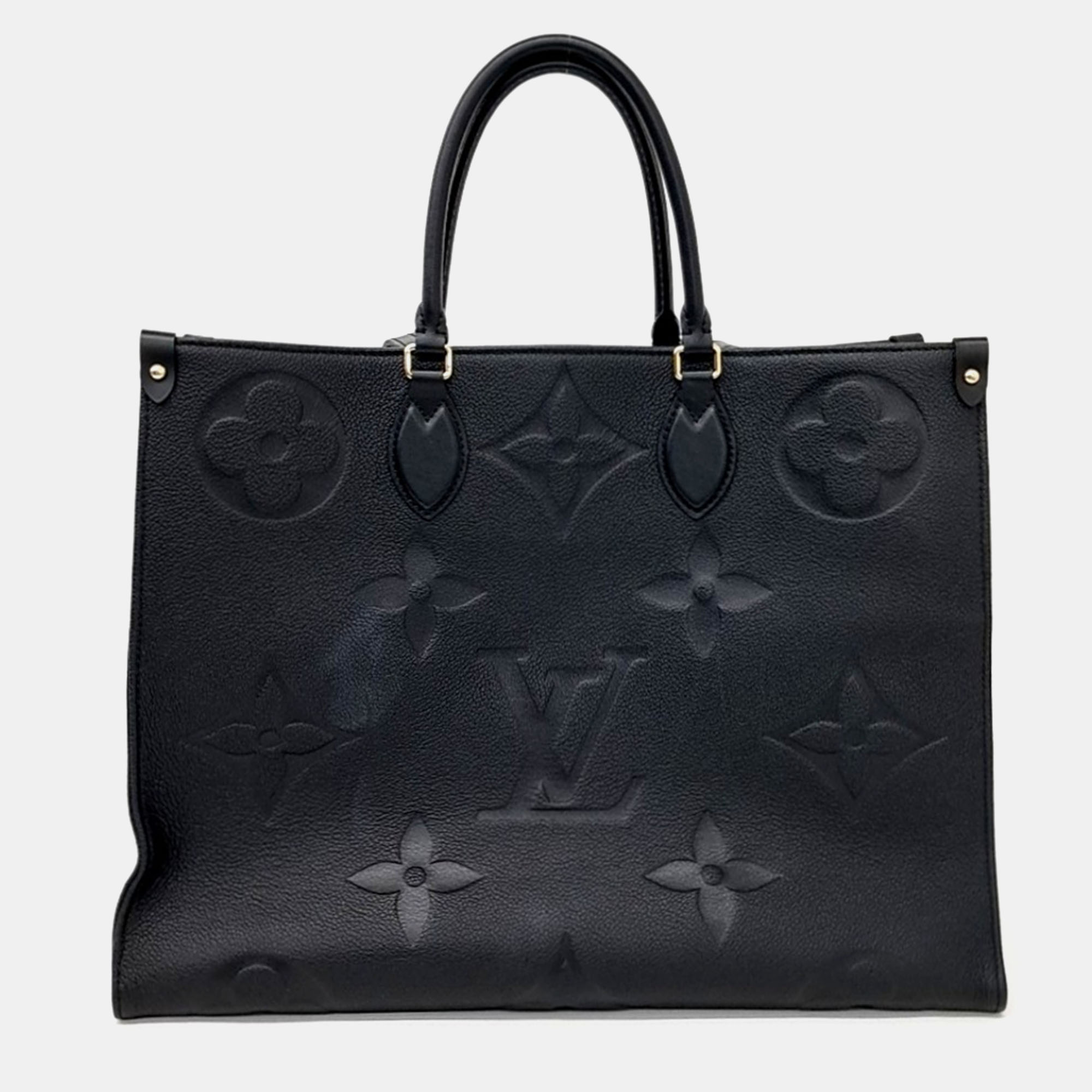 

Louis Vuitton Black Leather Empreinte On the Go GM