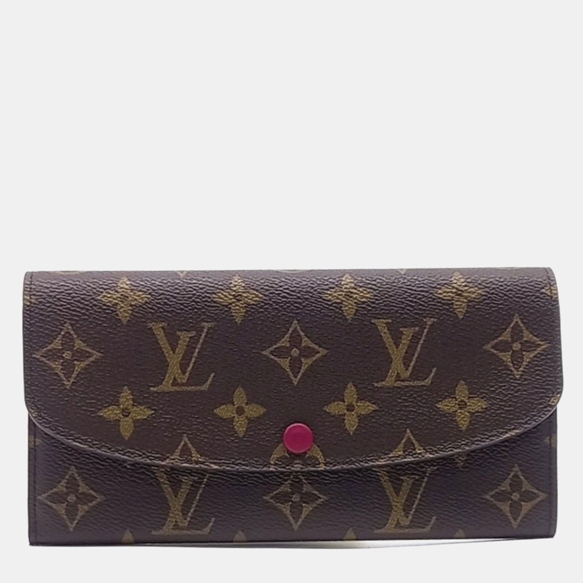 

Louis Vuitton Brown PVC Monogram Emilie Wallet