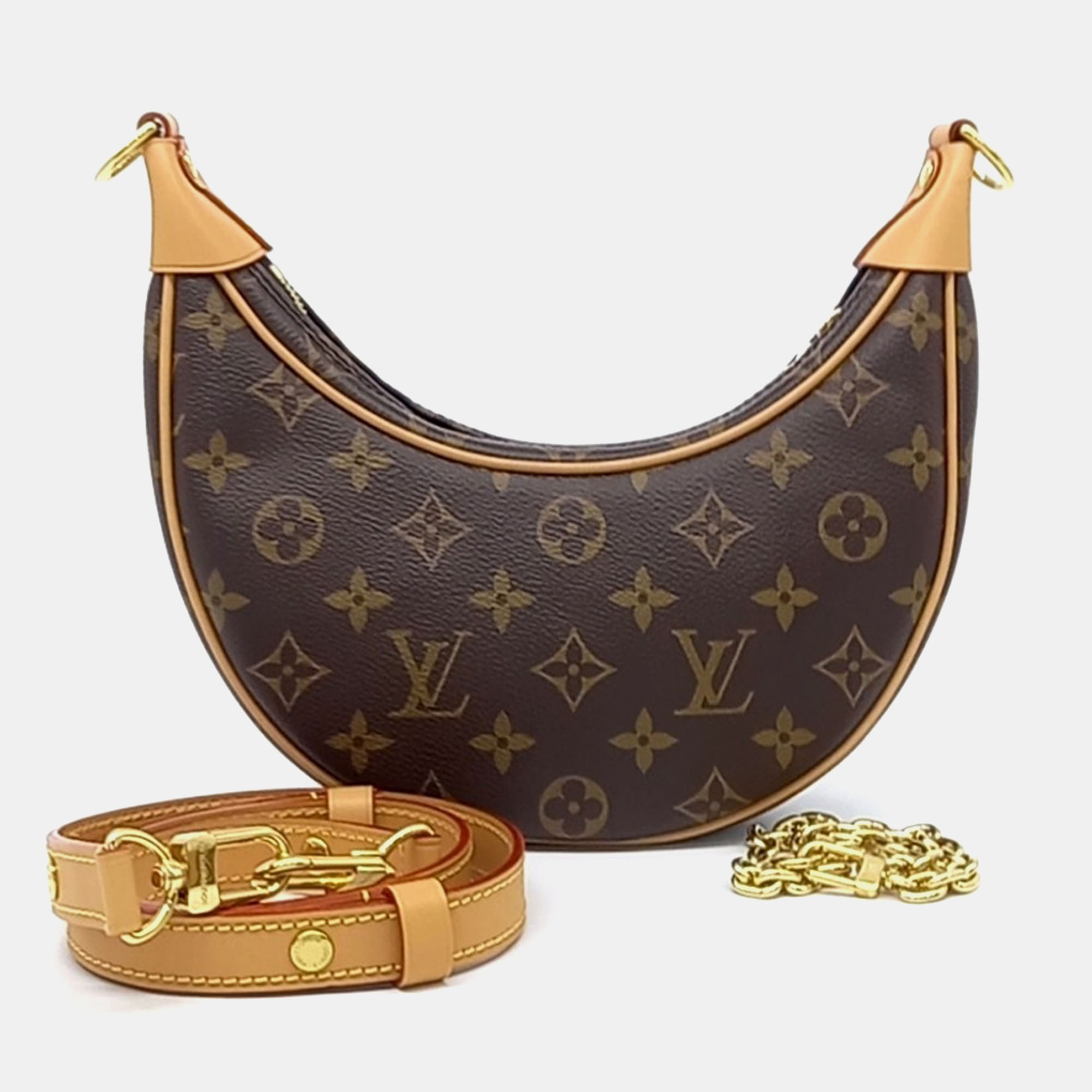Pre-owned Louis Vuitton Brown Pvc Loop Bag