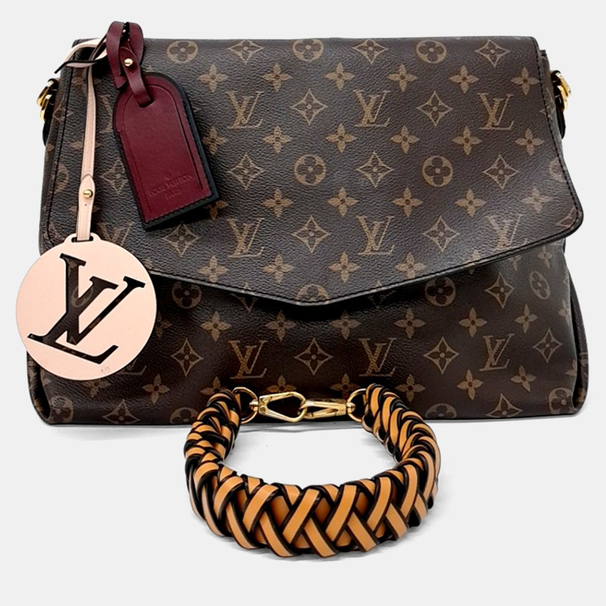 

Louis Vuitton Brown Coated Canvas Monogram Beaubourg MM