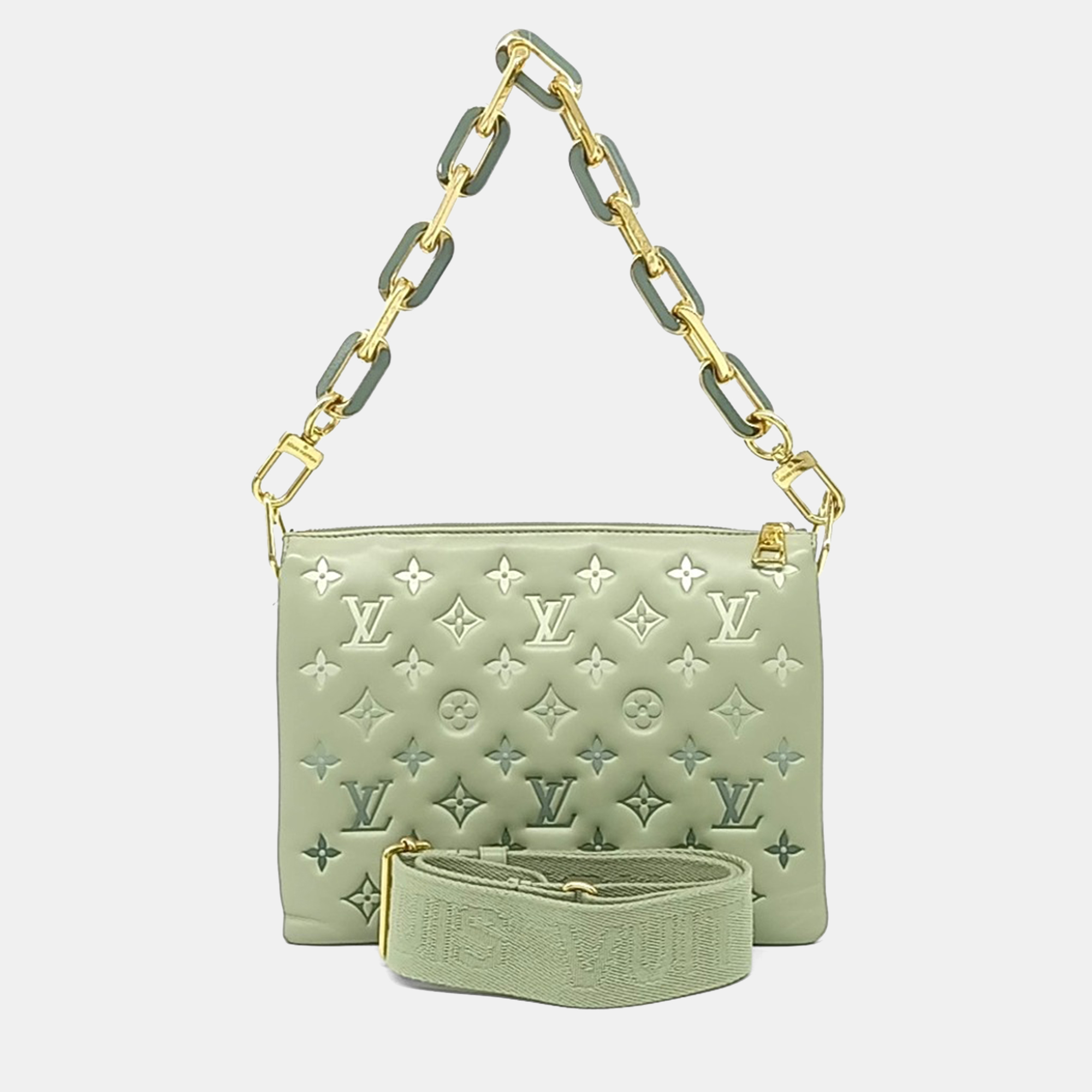 

Louis Vuitton Green Leather Cousin PM