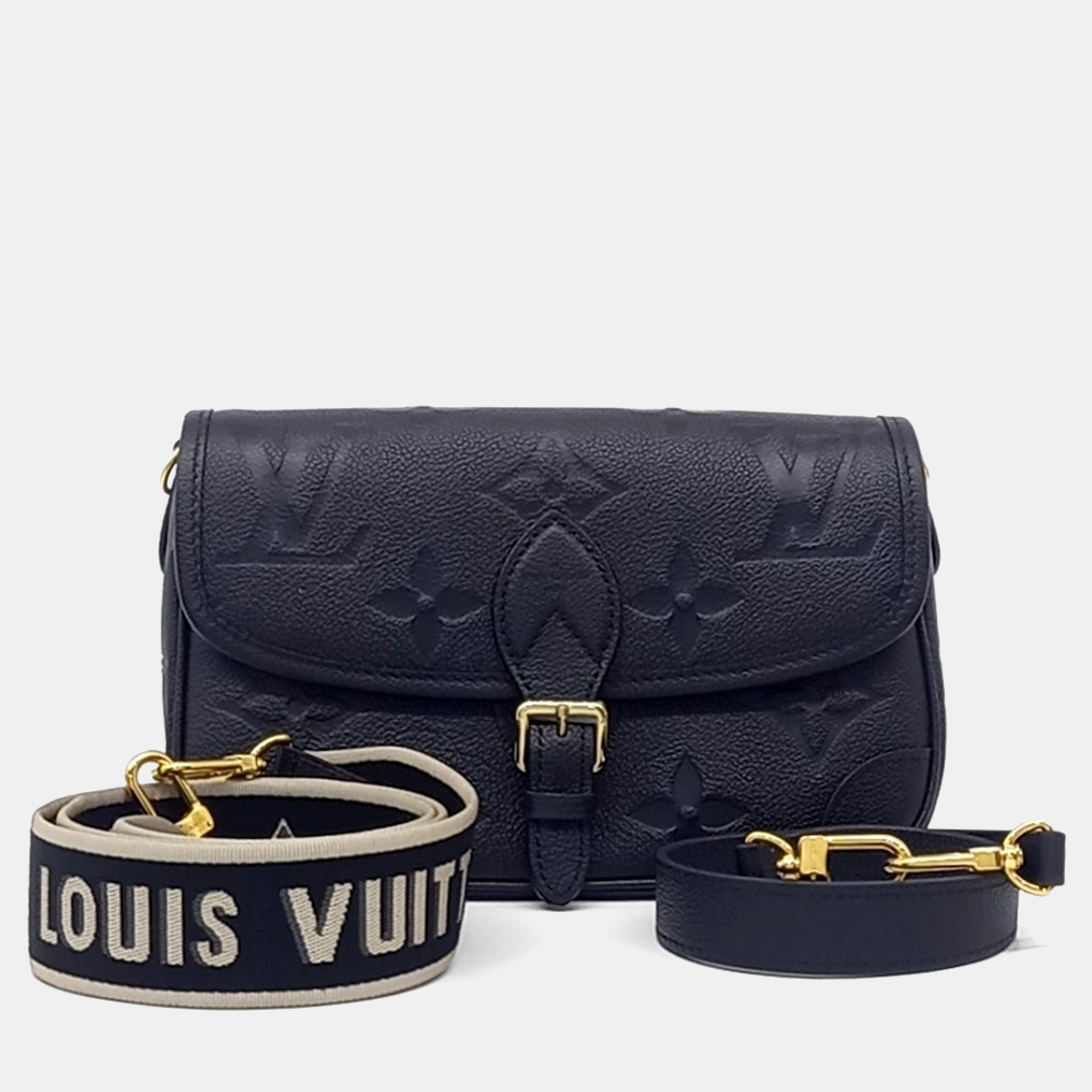 

Louis Vuitton Black Leather Empreinte Diane