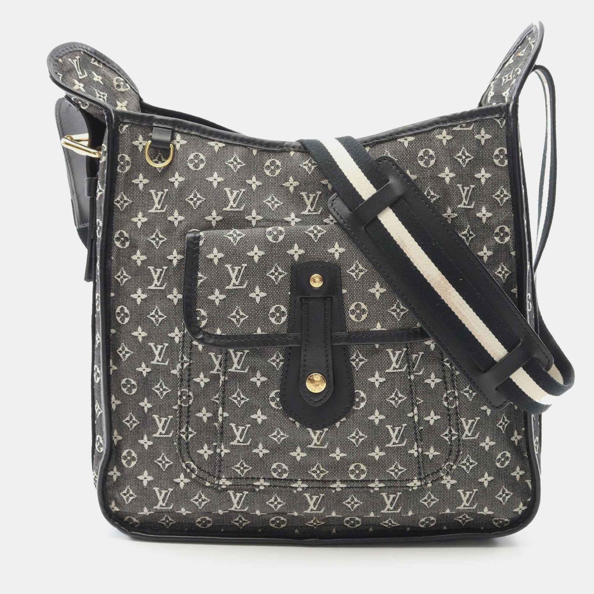 Pre-owned Louis Vuitton Black Monogram Mini Lin Besace Mary Kate