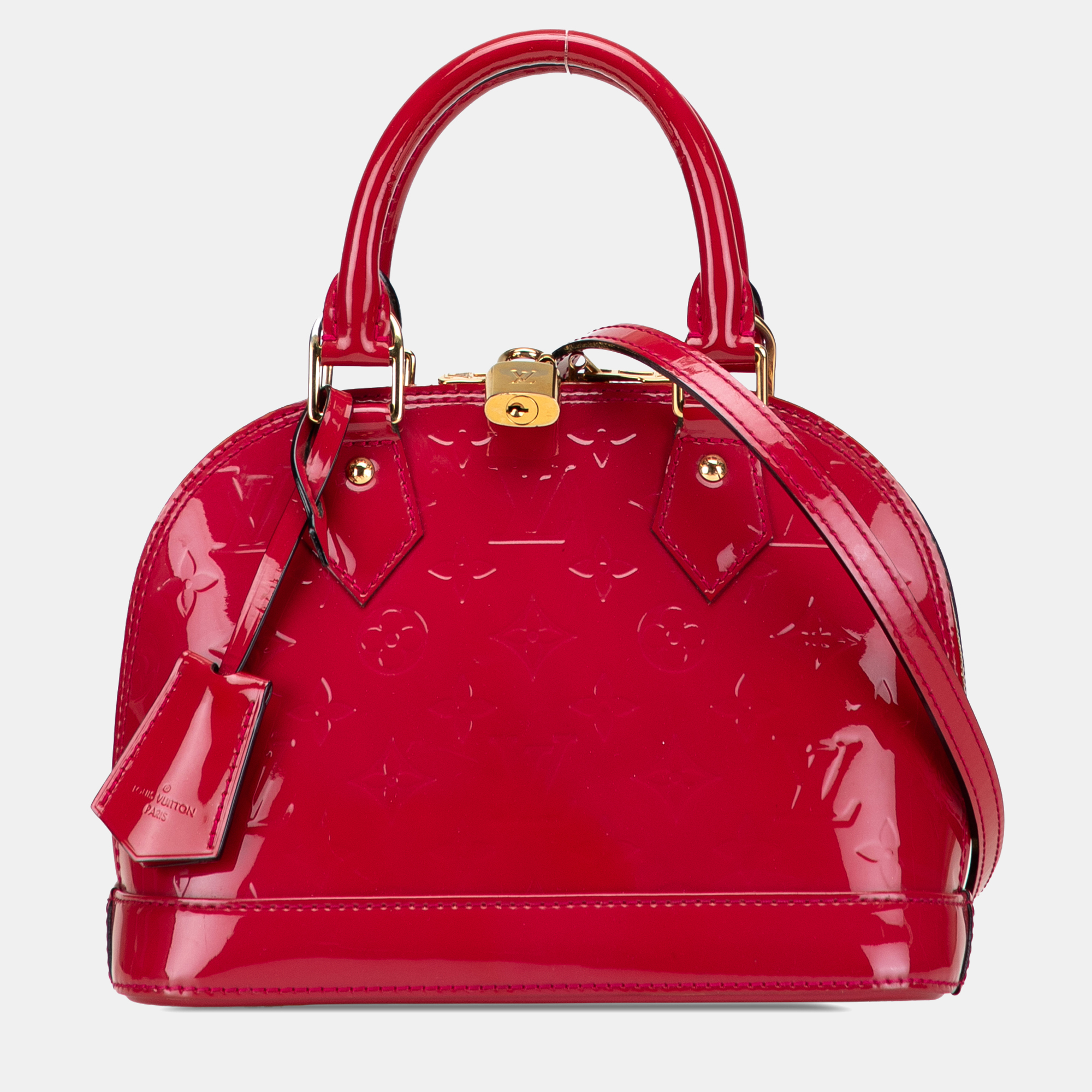 

Louis Vuitton Red Monogram Vernis Alma BB