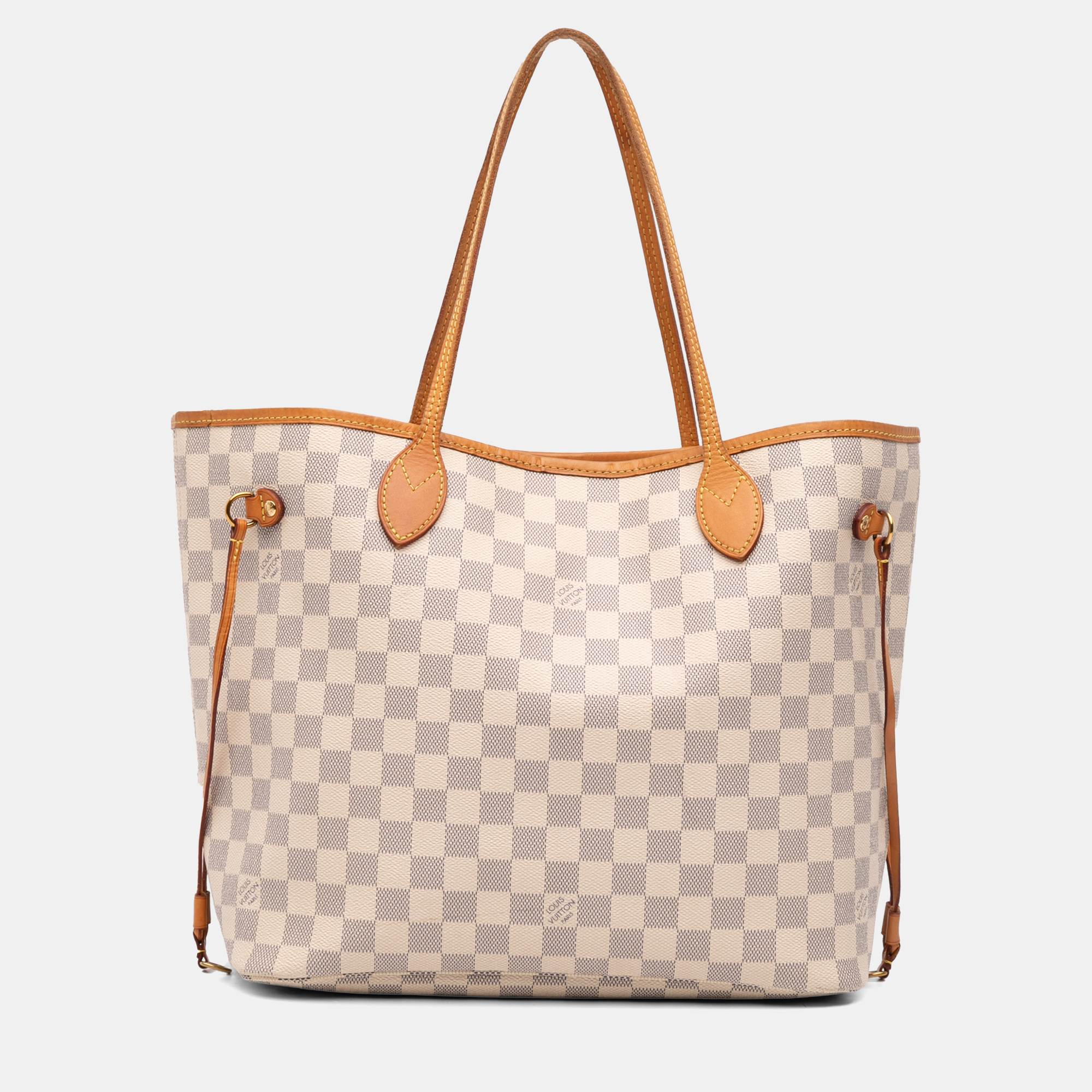 

Louis Vuitton White Damier Azur Neverfull MM