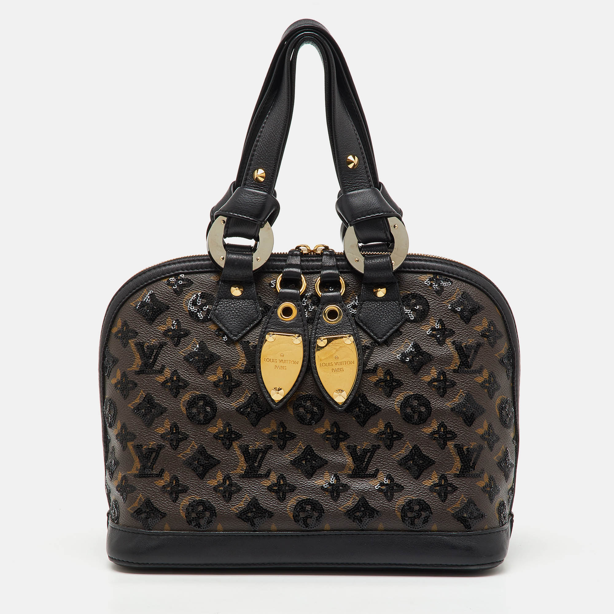 

Louis Vuitton Limited Edition Black Monogram Sequins Eclipse Alma Bag, Brown
