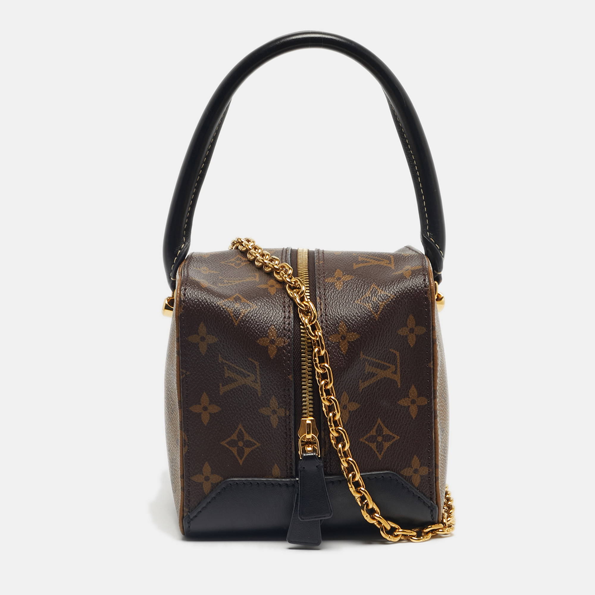 

Louis Vuitton Reverse Monogram Canvas Square Bag, Brown