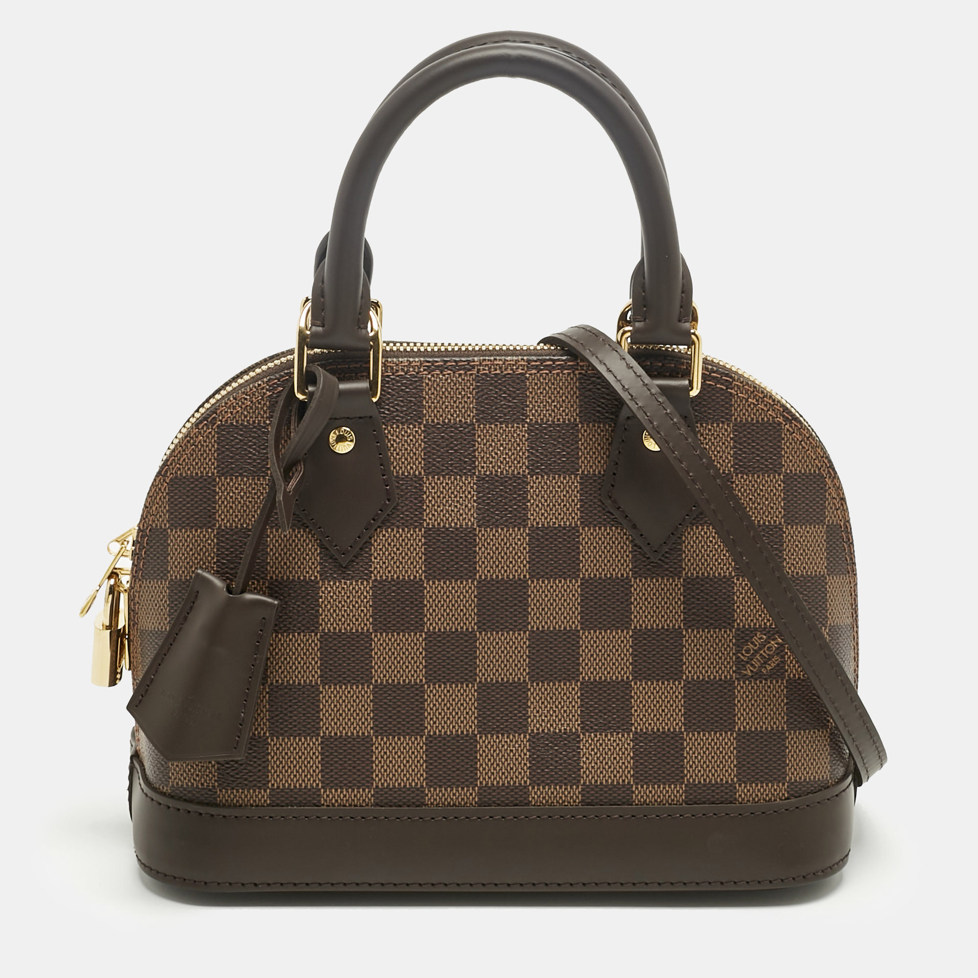 

Louis Vuitton Damier Ebene Canvas Alma BB Bag, Brown
