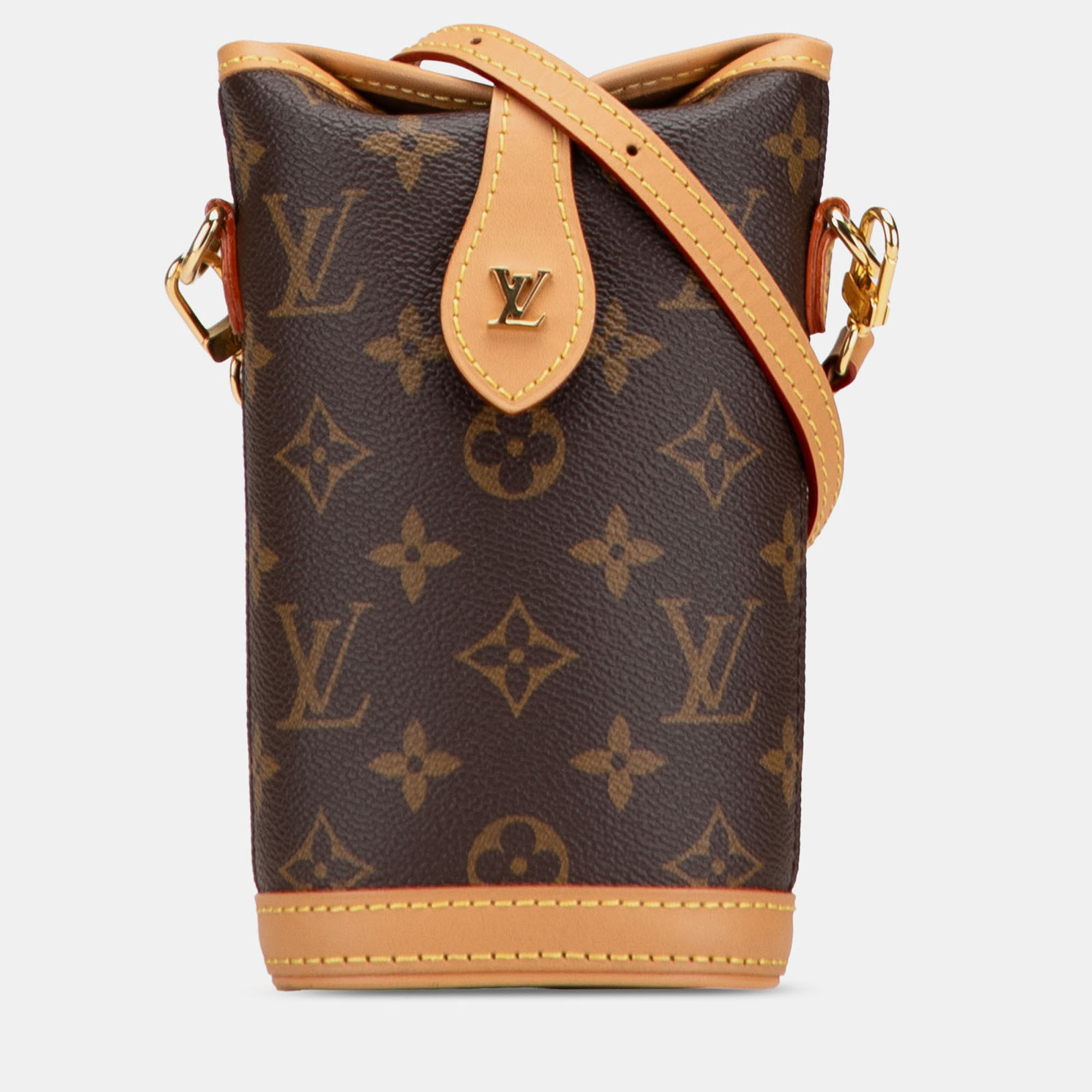 Pre-owned Louis Vuitton Brown Monogram Fold Me Pouch
