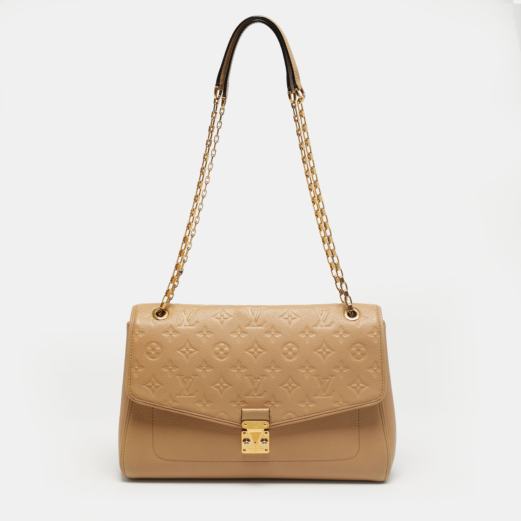 

Louis Vuitton Dune Monogram Empreinte Leather St Germain PM Bag, Beige