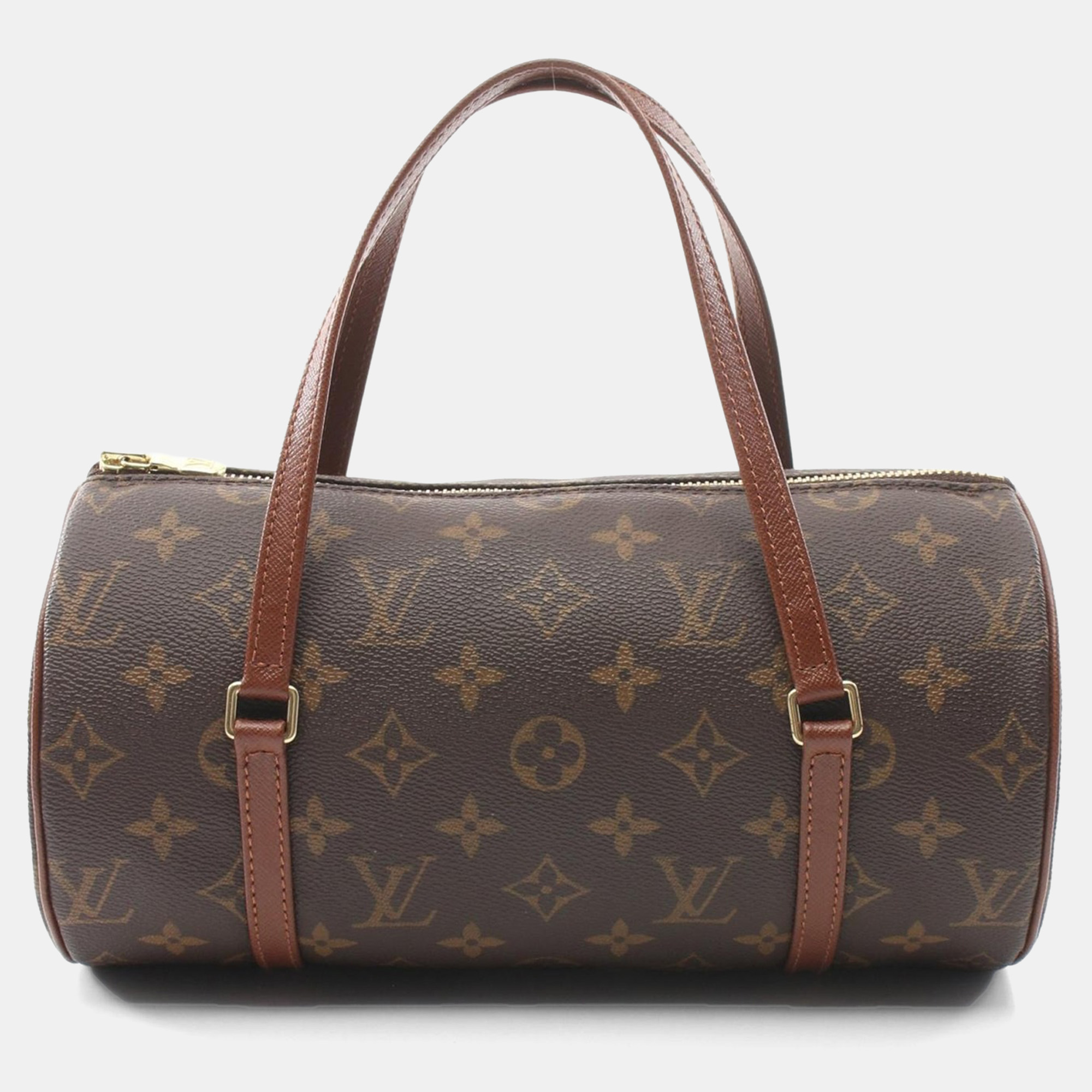 Pre-owned Louis Vuitton Papillon Brown Canvas Satchel Bag