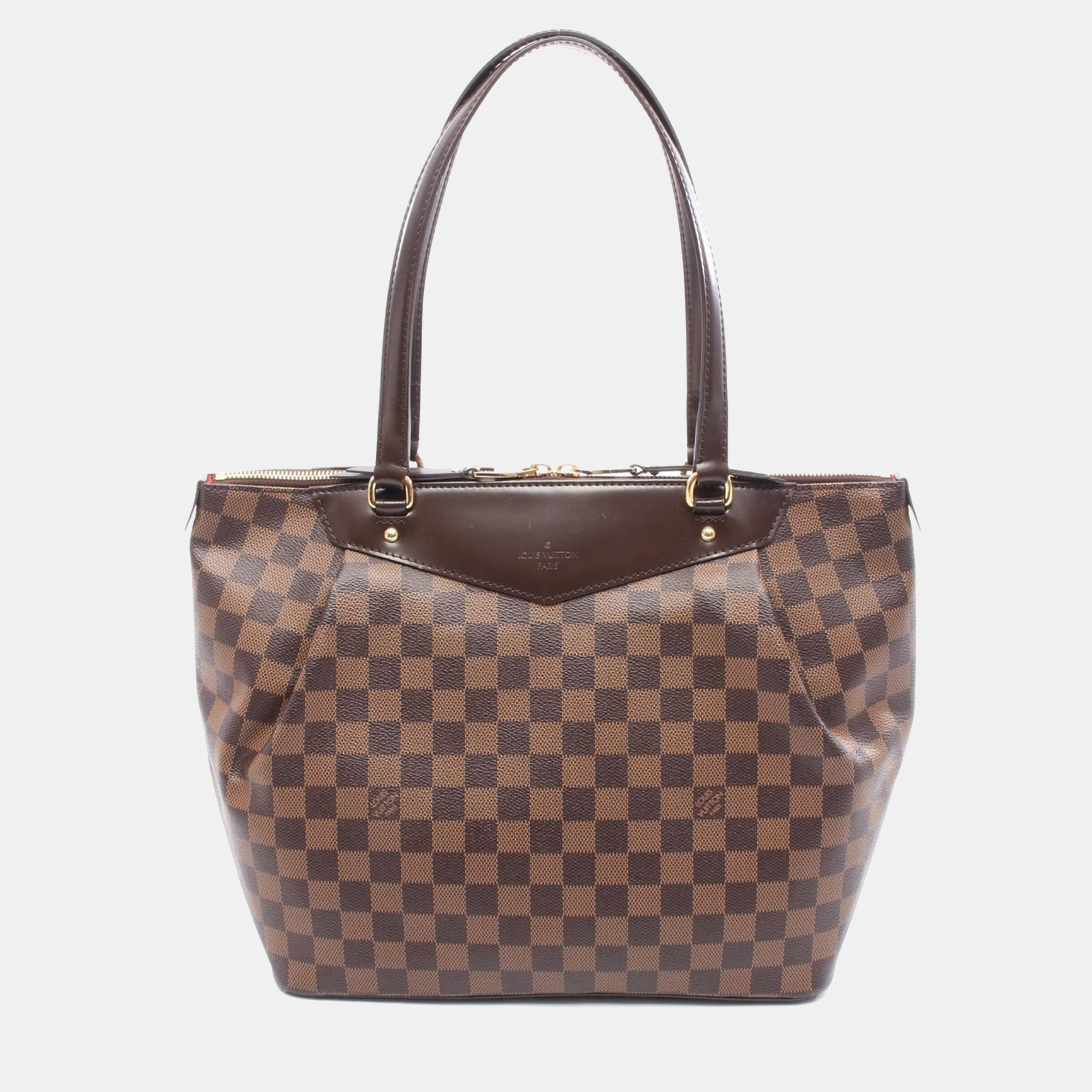 

Louis Vuitton Westminister Brown Canvas Totes Bag