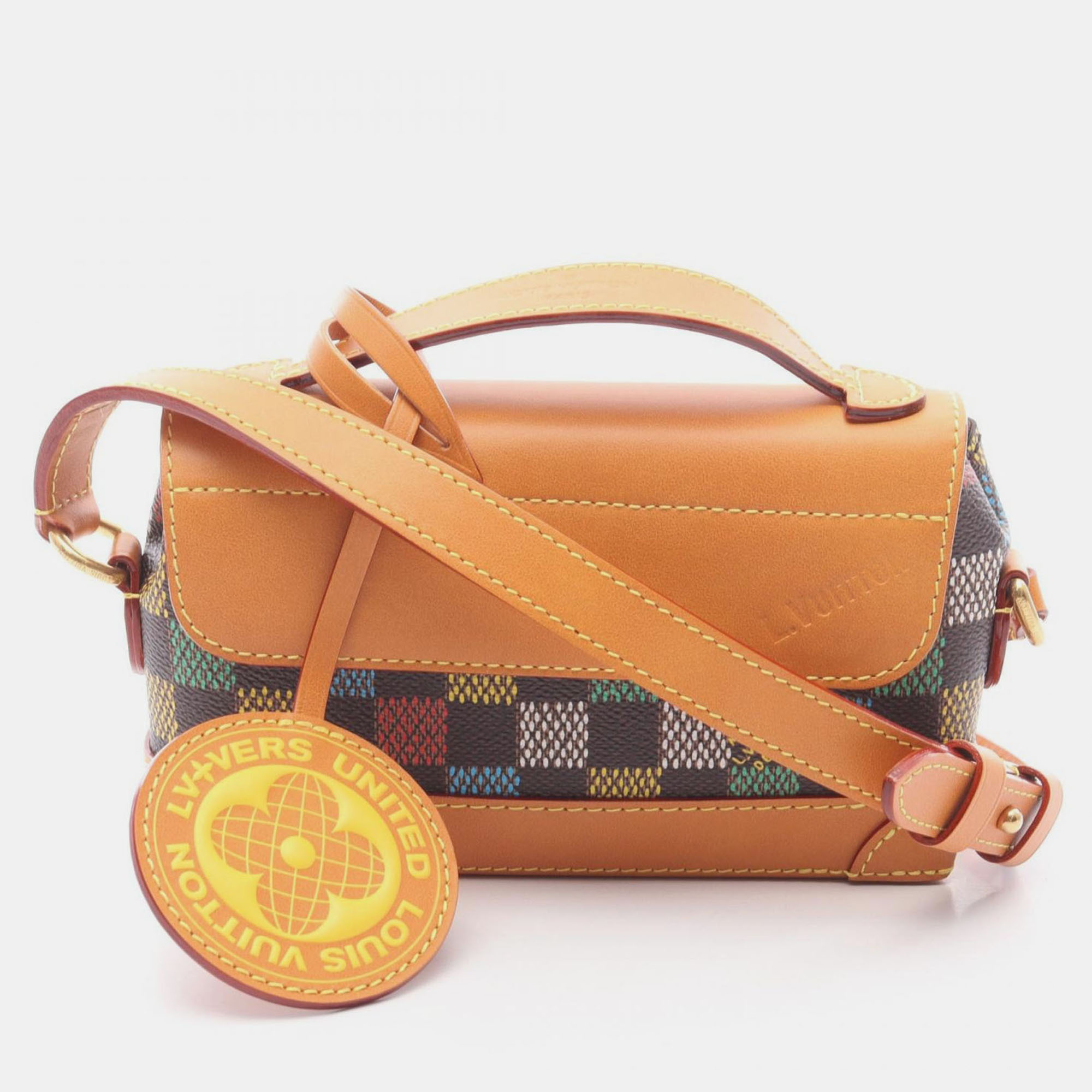 

Louis Vuitton Steamer Brown Coated Canvas Shoulder Bag
