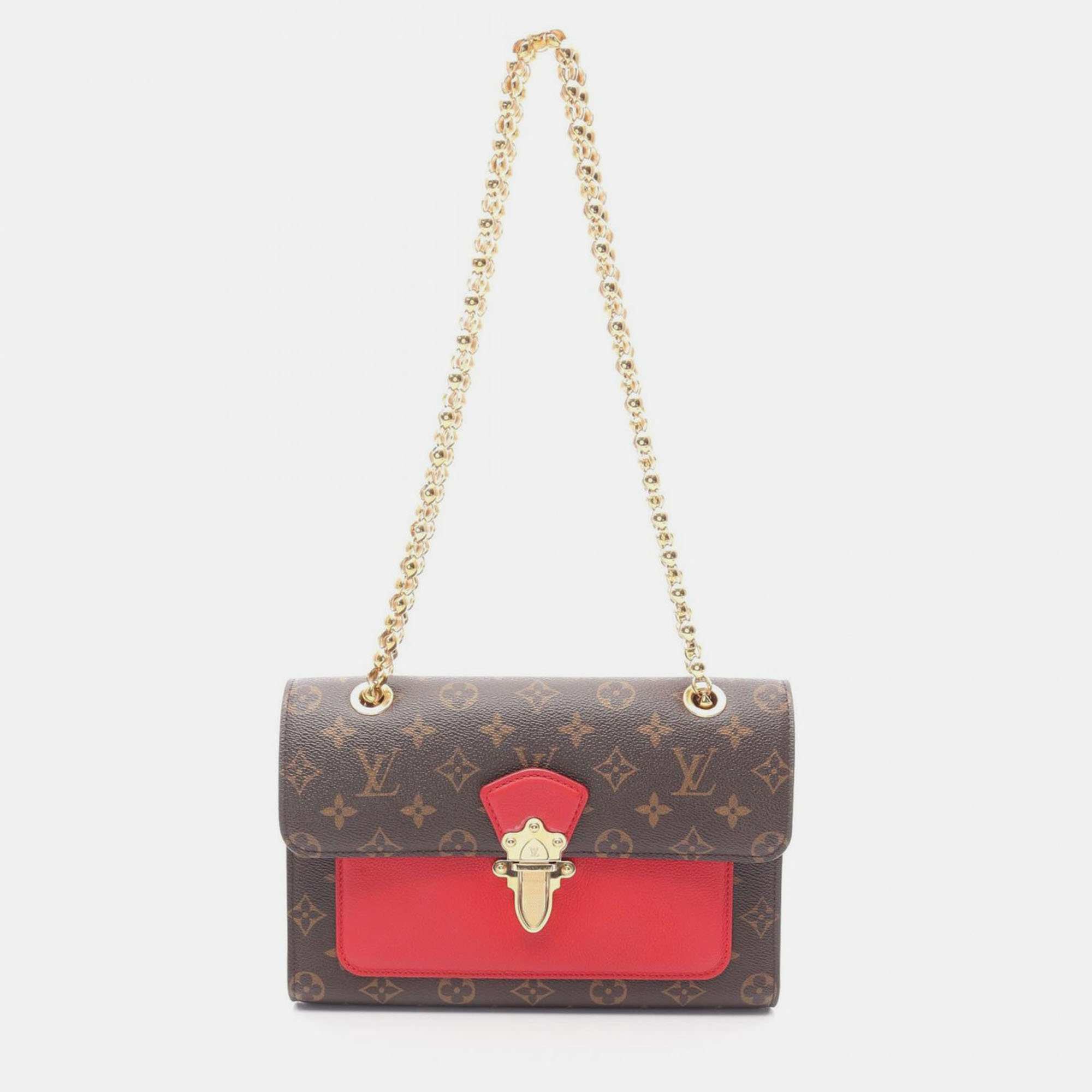 

Louis Vuitton Victoire Brown Monogram Canvas Leather Shoulder Bags