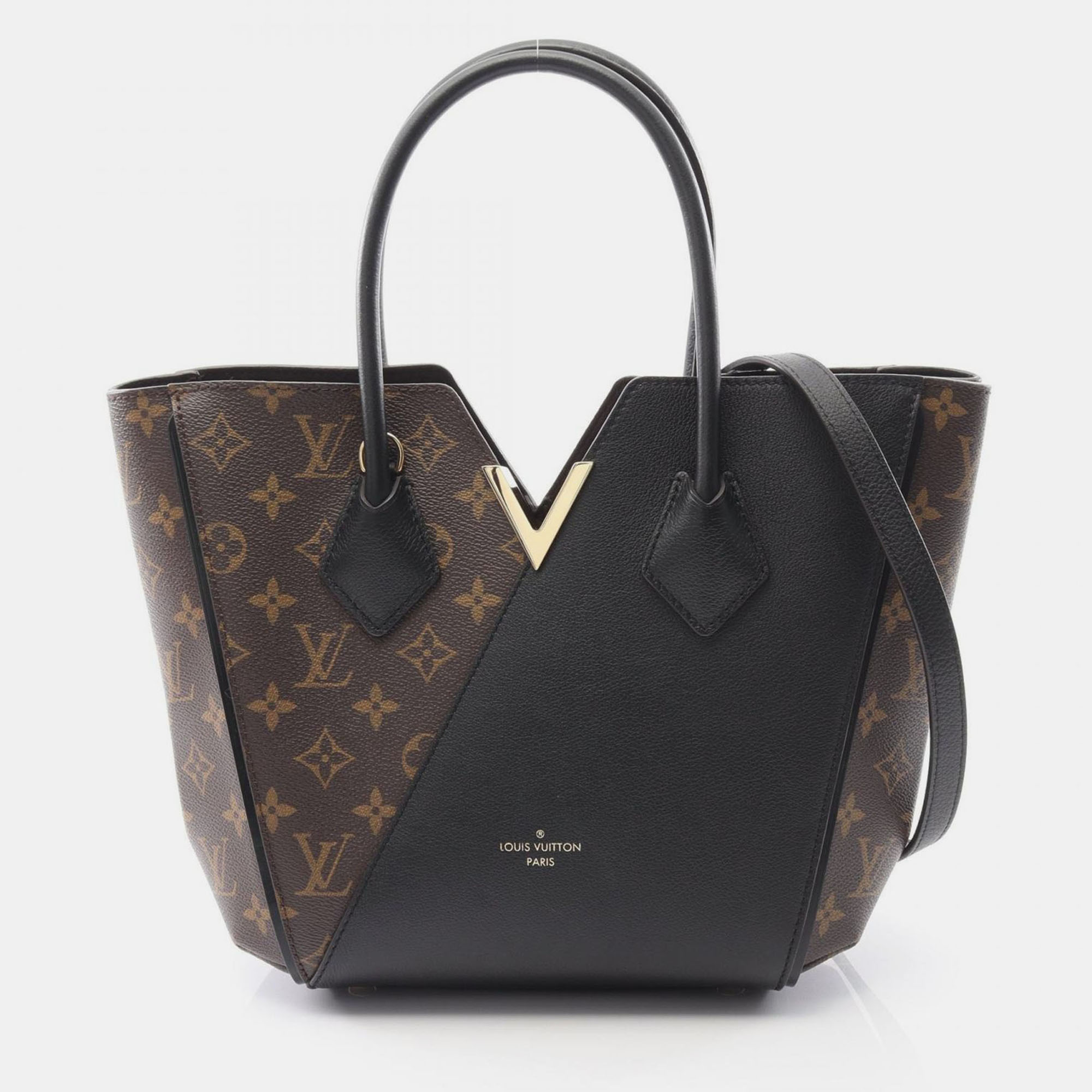 

Louis Vuitton Kimono PM Brown Coated Canvas Leather Totes Bag