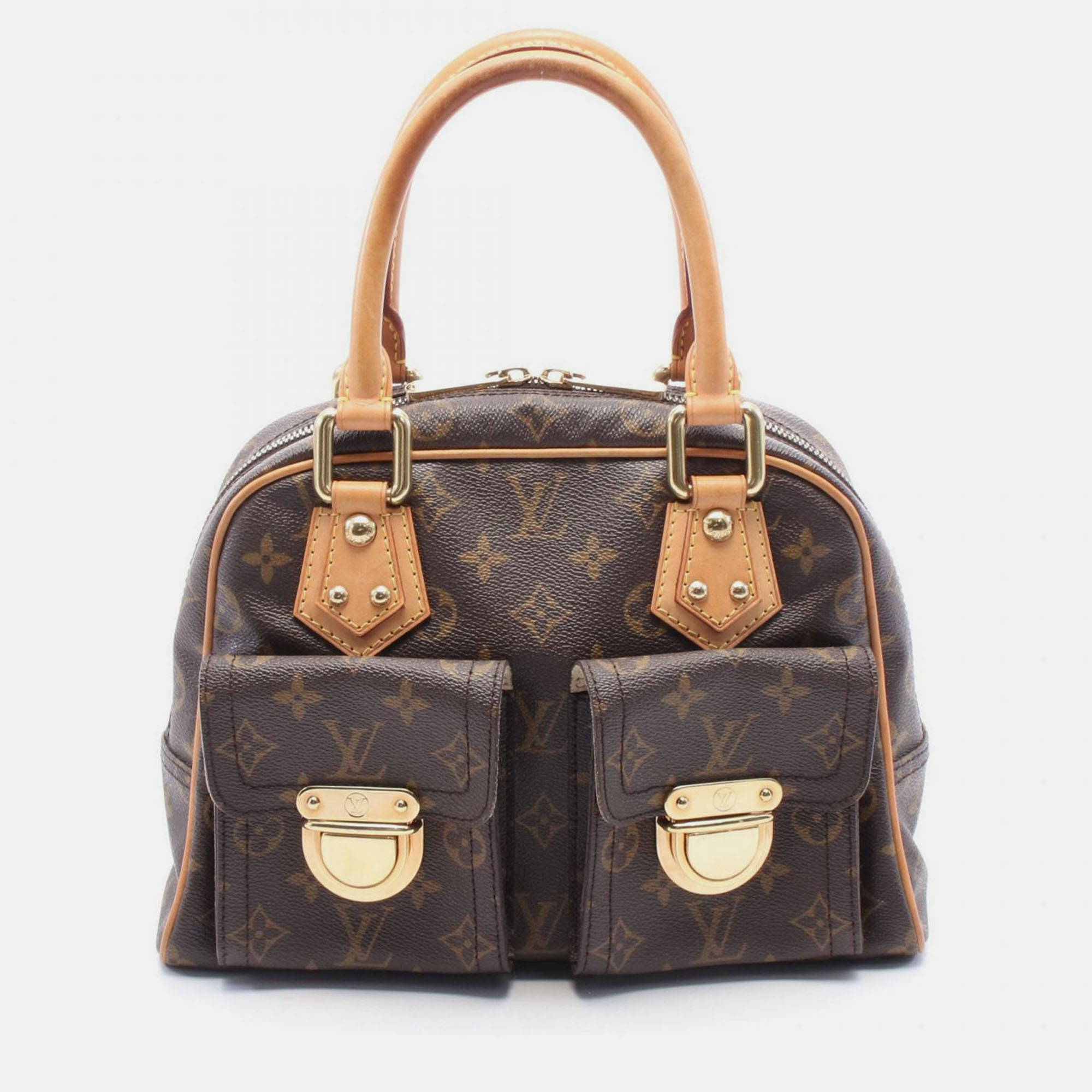 

Louis Vuitton Manhattan PM Brown Monogram Canvas Satchel Bag