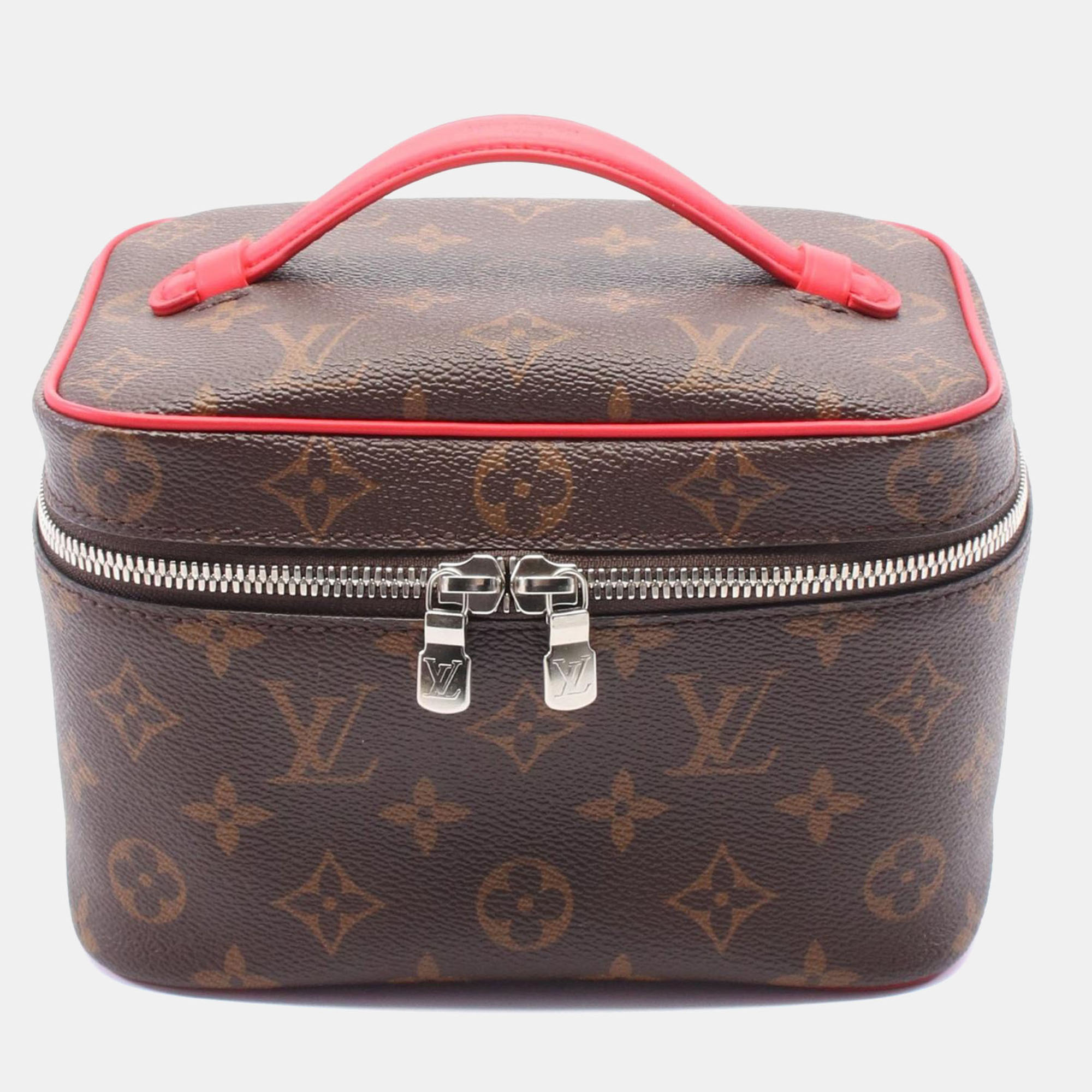 

Louis Vuitton Nice Mini Brown/Red Monogram Canvas Vanity Case
