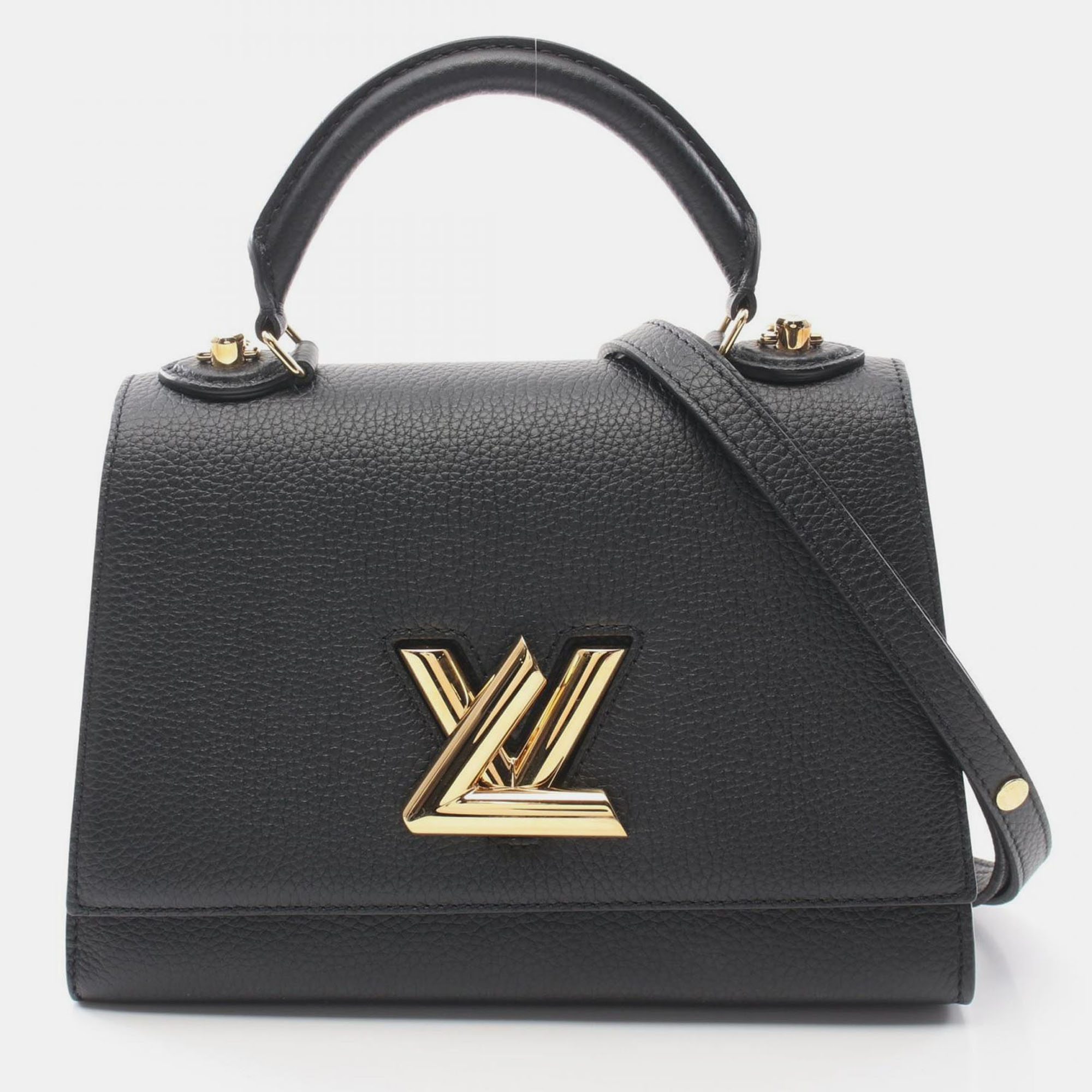 

Louis Vuitton Twist One Handle PM Black Taurillon Leather Shoulder Bag