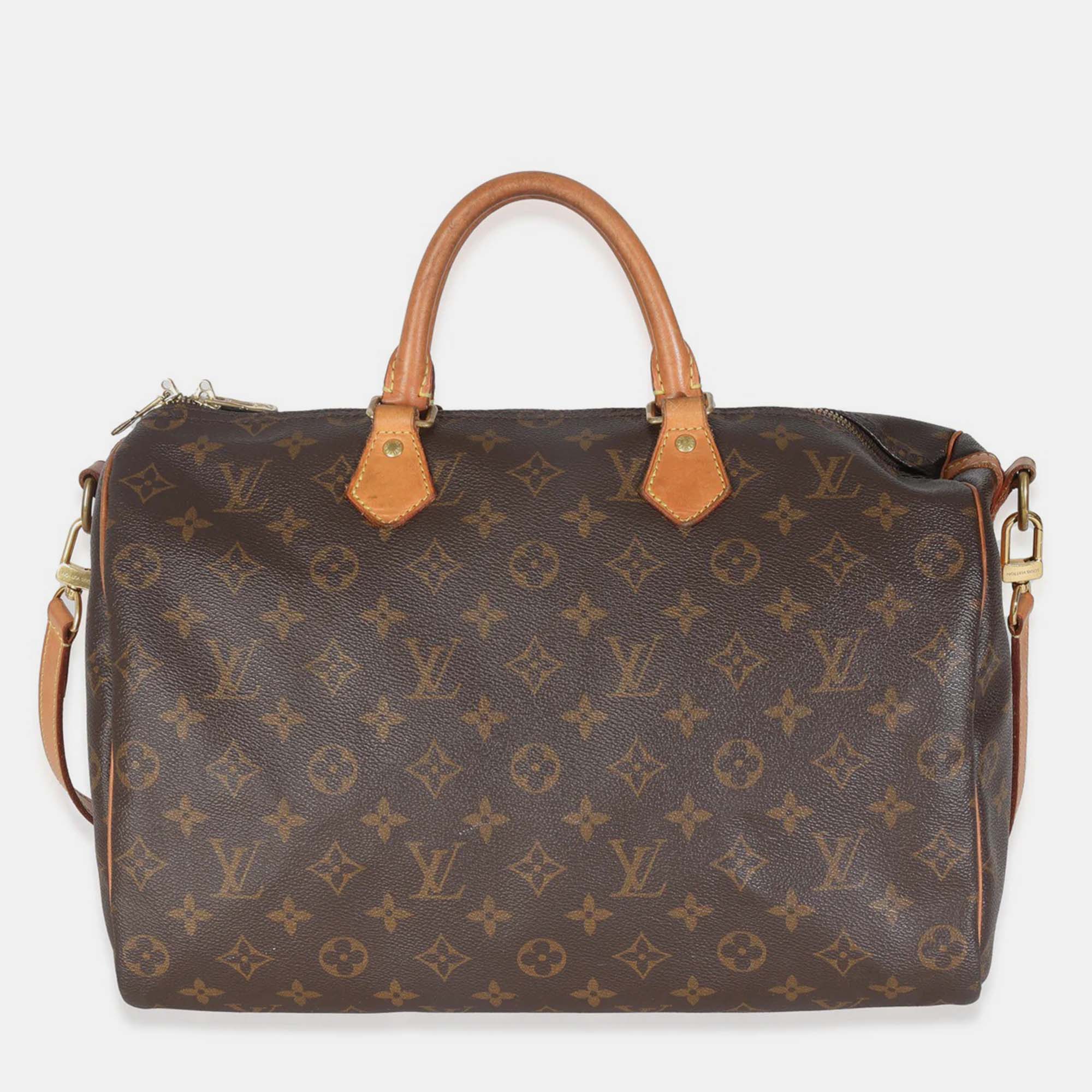 

Louis Vuitton Monogram Canvas Speedy Bandouliere 35, Brown