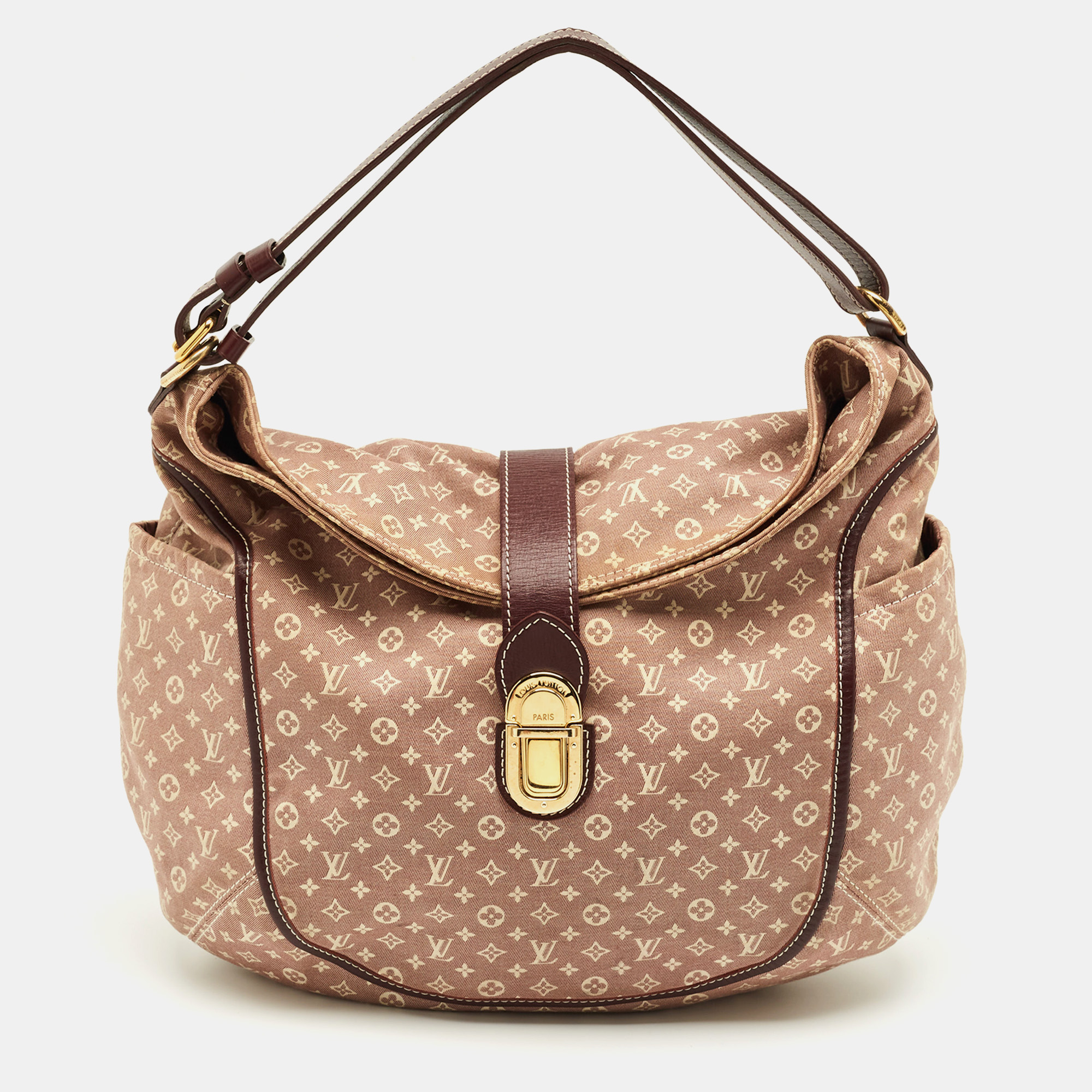 

Louis Vuitton Sepia Monogram Mini Lin Idylle Romance Bag, Burgundy