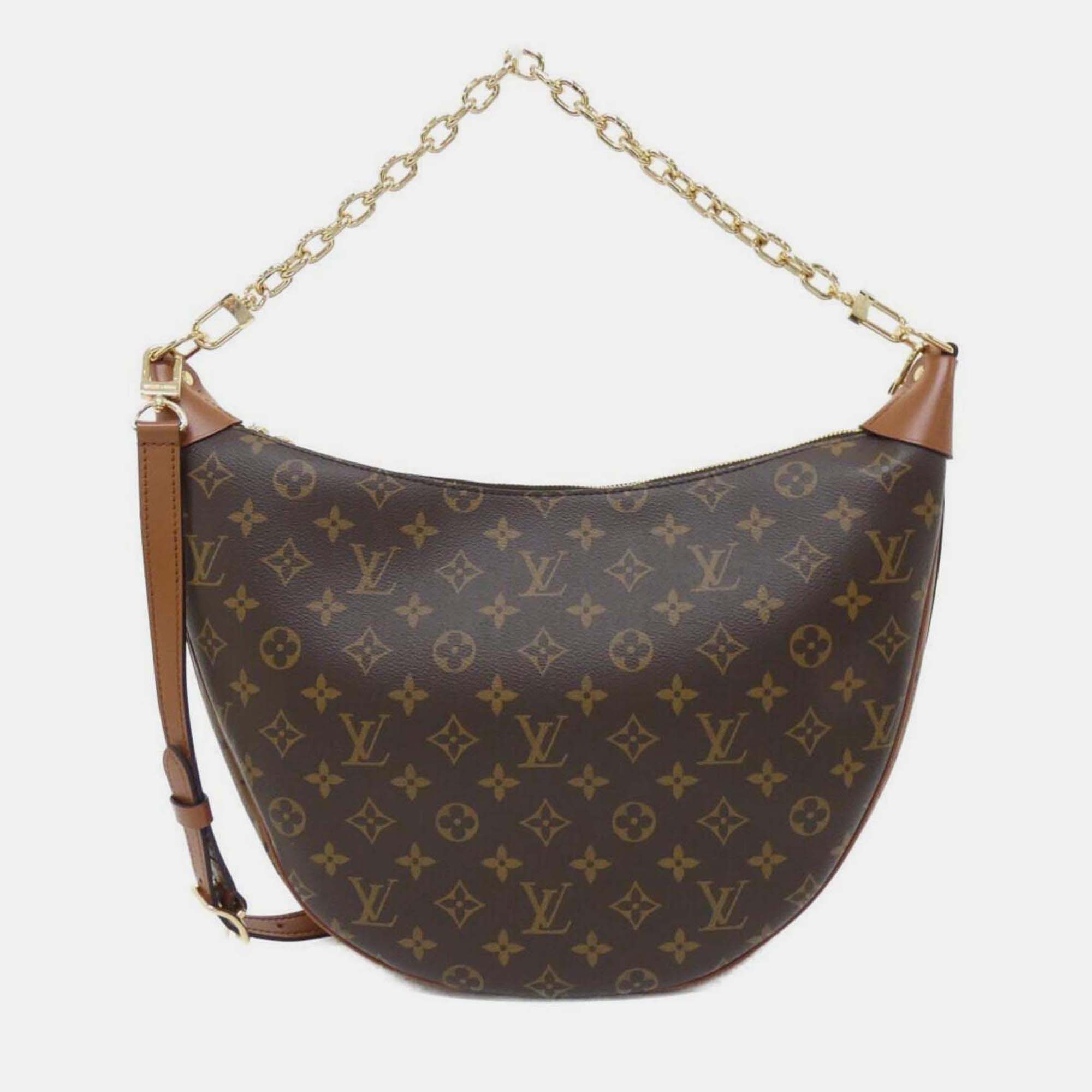 

Louis Vuitton Monogram Reverse Loop Hobo Shoulder Bag, Brown