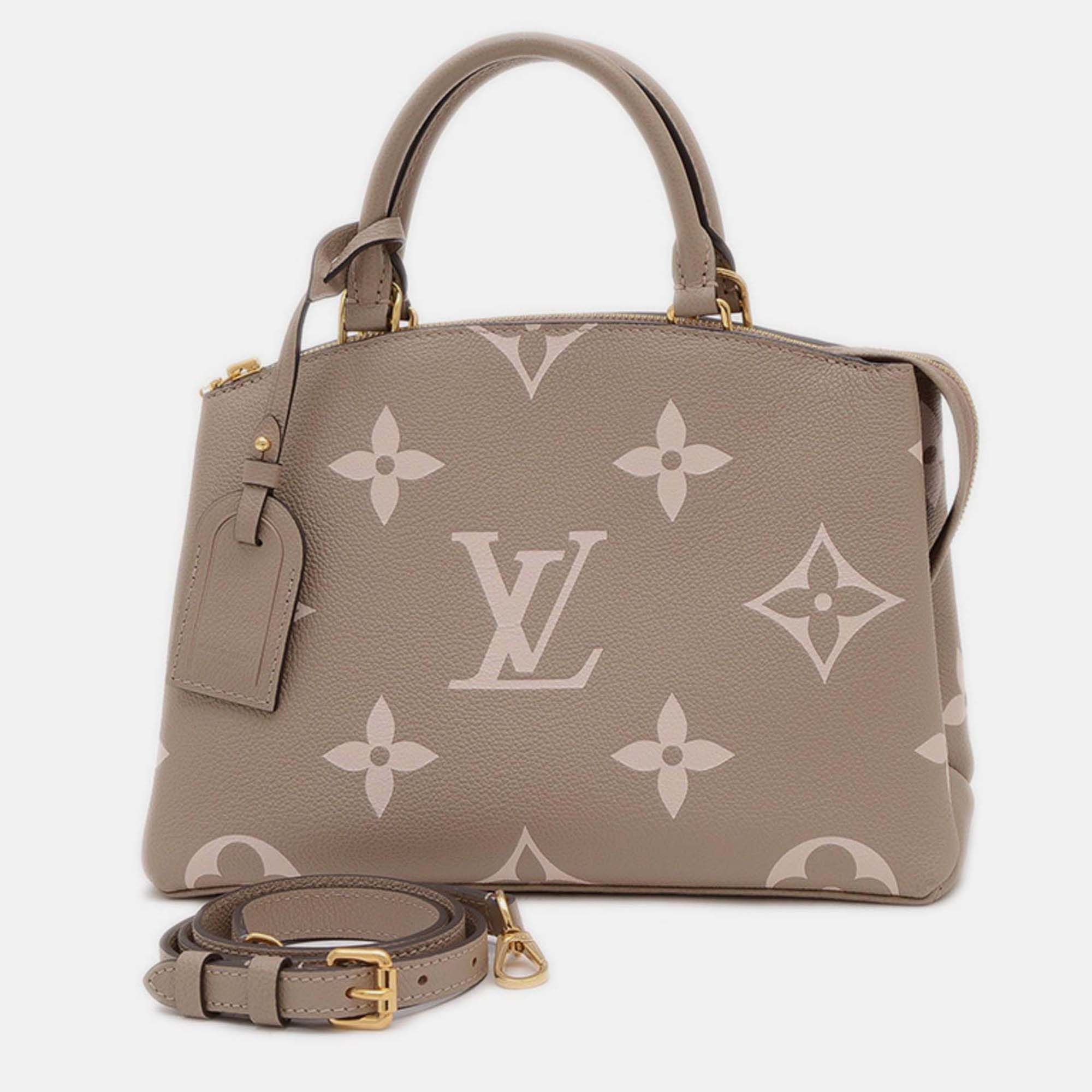 

Louis Vuitton Monogram Empreinte Petit Palais Pm Shoulder Tourterelle Creme, Brown