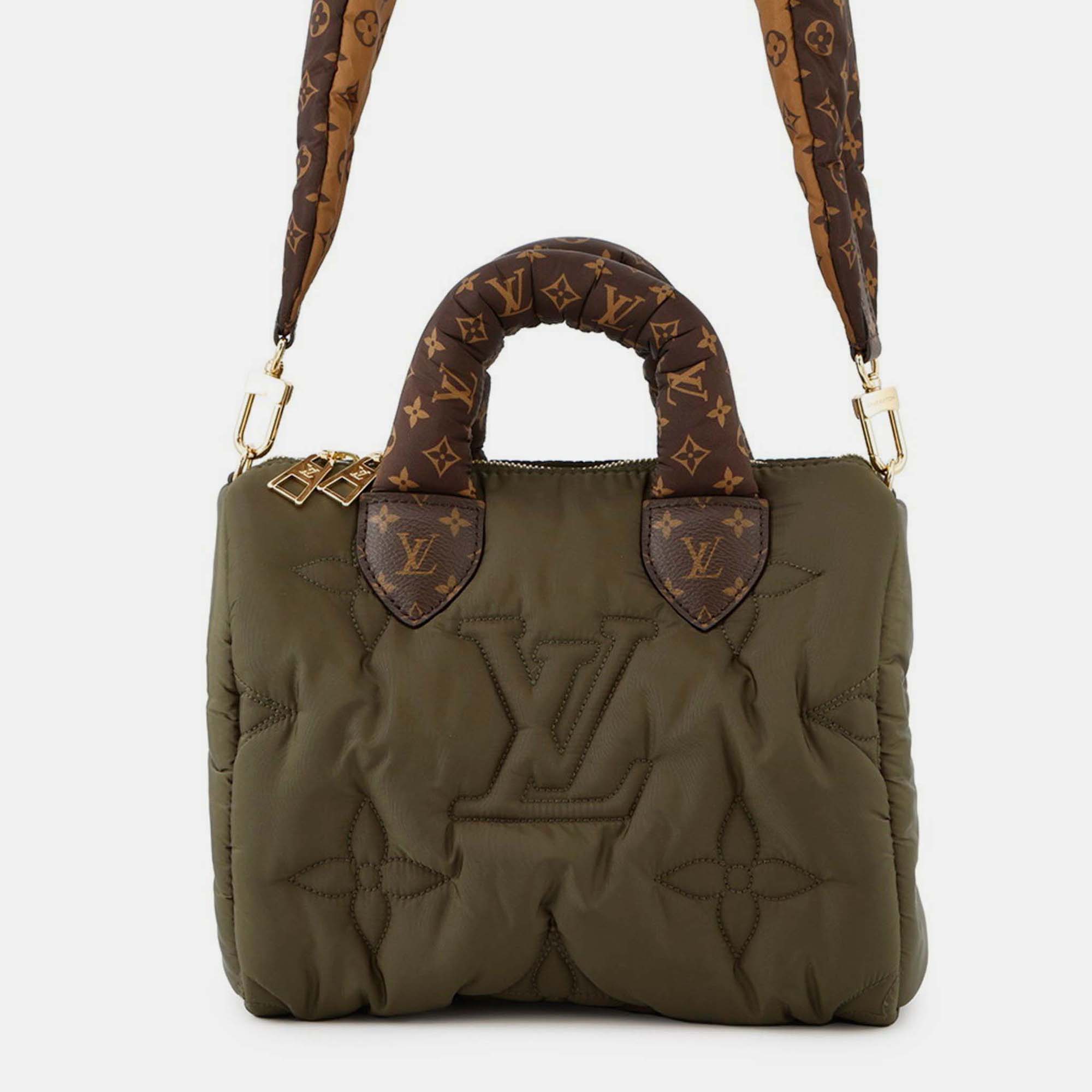 

Louis Vuitton Handbag Recycled Nylon Monogram Lv Pillow Speedy Bandouliere 25 Shoulder Bag, Brown