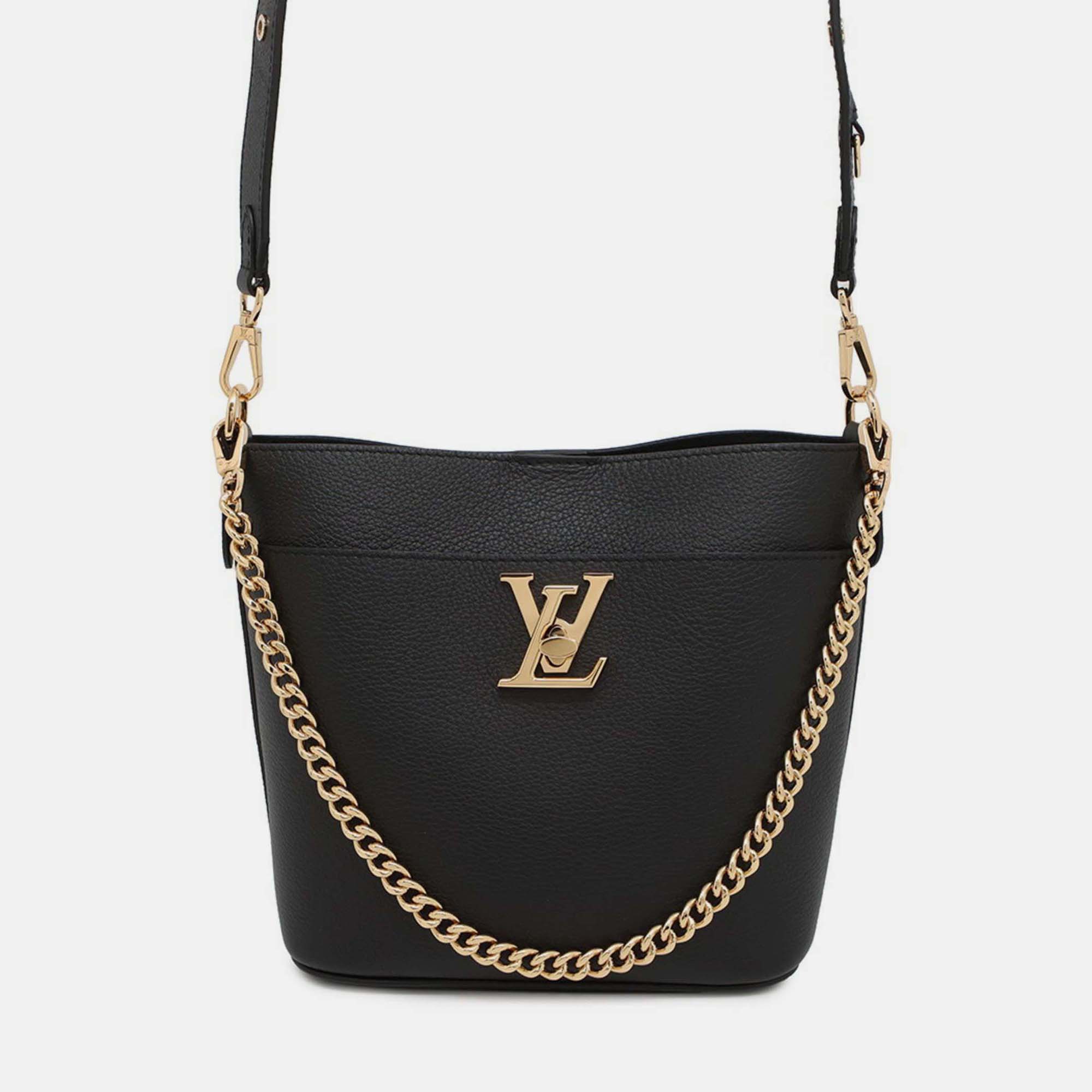 

Louis Vuitton Rock & Walk Shoulder Bag Grained Calf Leather Black