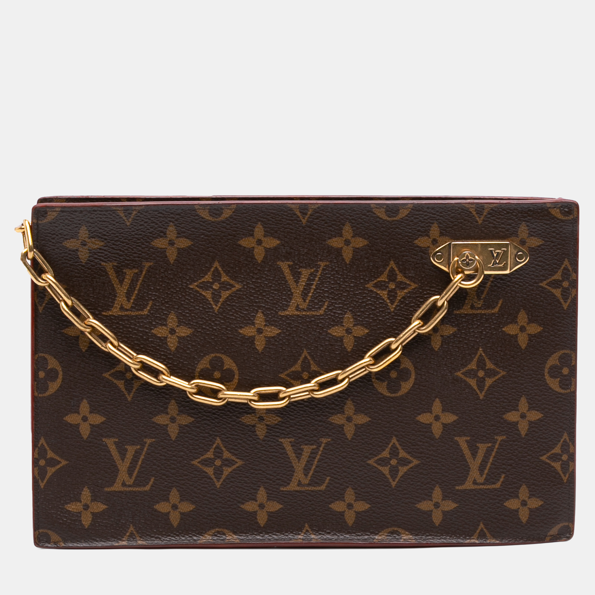 

Louis Vuitton Brown Monogram Legacy Chain Clutch