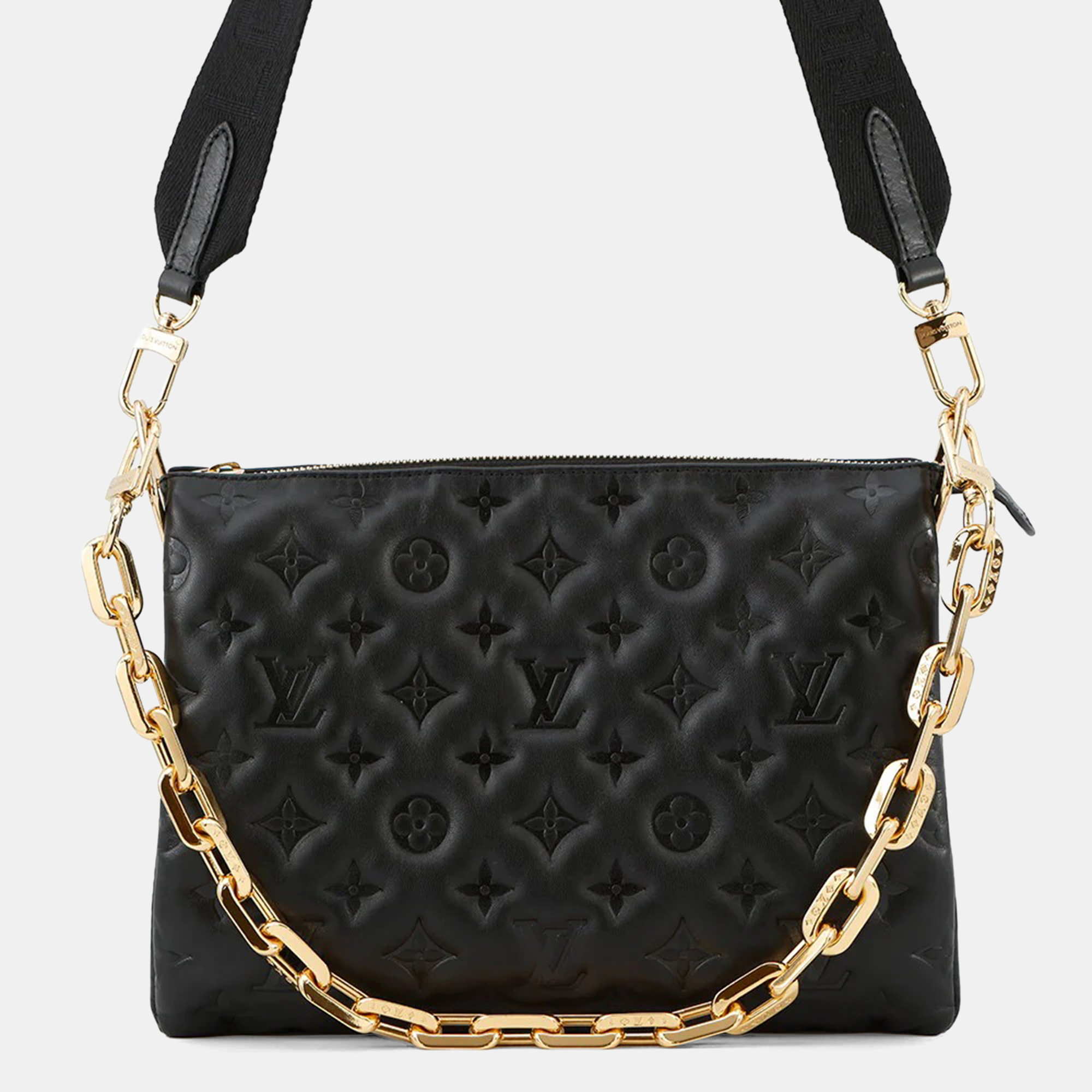 

Louis Vuitton Coussin Black Monogram Pattern Lamb Leather PM Crossbody Bag