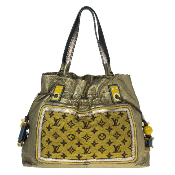 مملوكة مسبقًا Louis Vuitton Gold Lurex Limited Edition Sunbird Bag