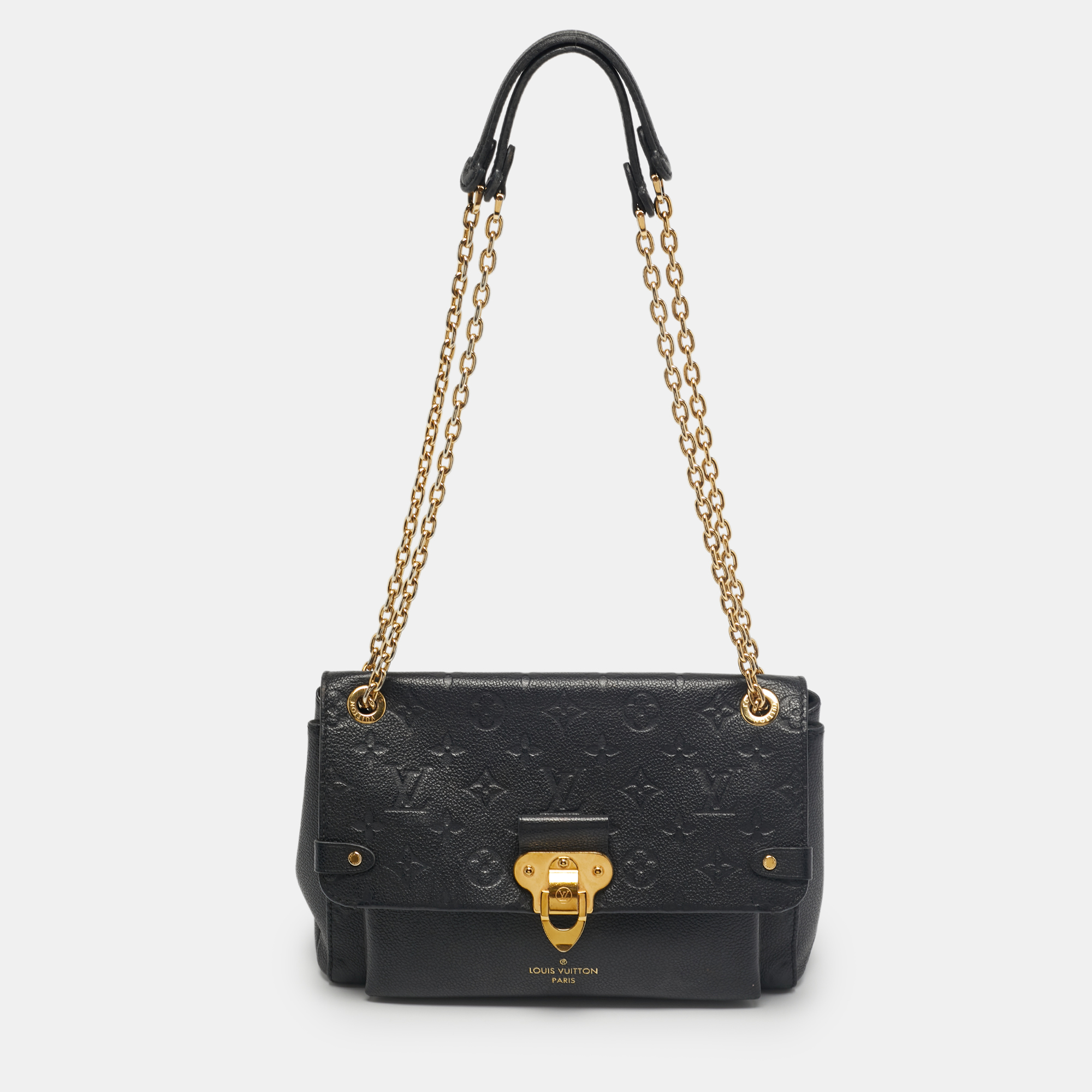 

Louis Vuitton Black Monogram Empreinte Leather Vavin PM Bag