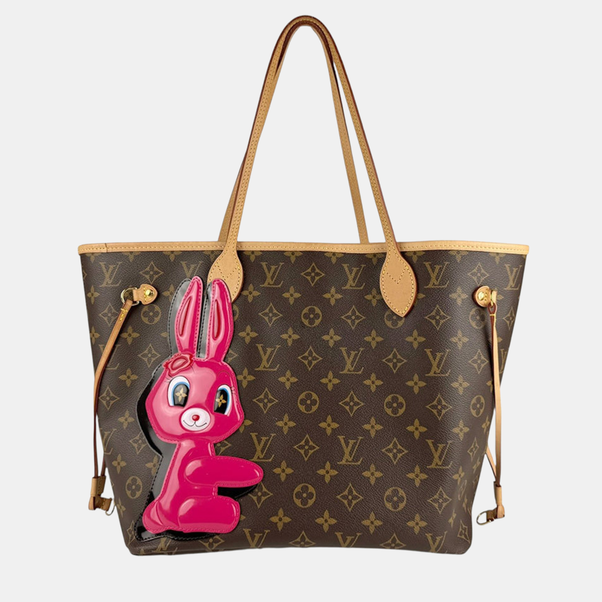 

Louis Vuitton Sun Yitian Neverfull Mm Monogram Canvas Shoulder Bag Brown Pink And Gold
