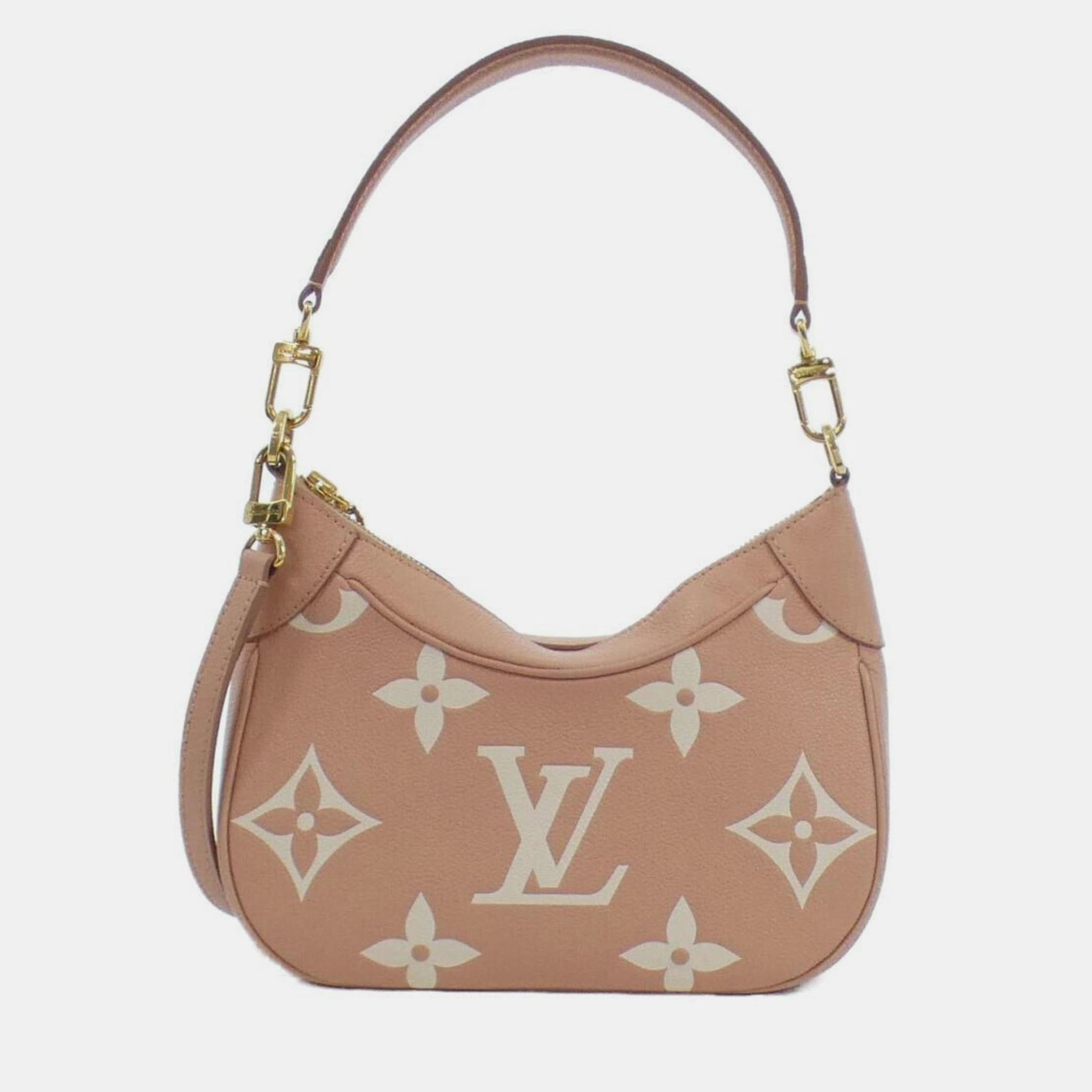 

Louis Vuitton Bicolor Monogram Empreinte Bagatelle Shoulder Bag, Beige